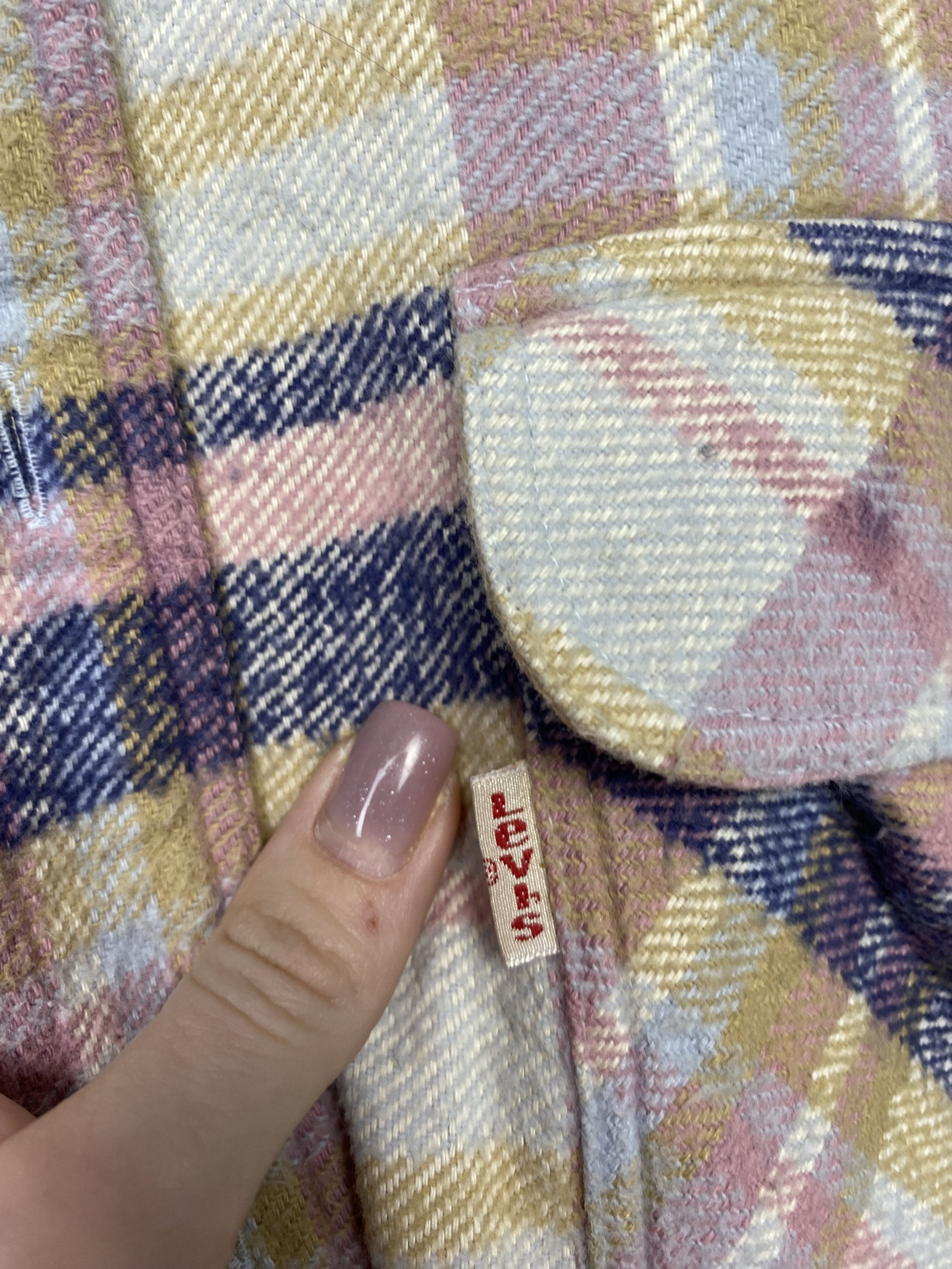 Flannel × Levi's × Levi's Vintage Clothing Levi's 90s Vintage Mens Flannel Plaid Shirt Size US L / EU 52-54 / 3 - 3 Thumbnail