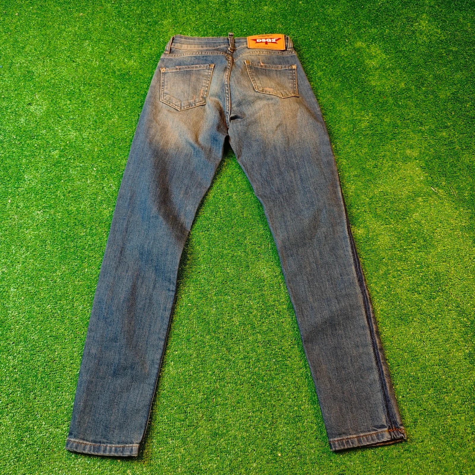 Dsquared2 Dsquared2 Jeans Womens 27 blue slim skinny ripped distressed Size 27" / US 4 / IT 40 - 3 Thumbnail