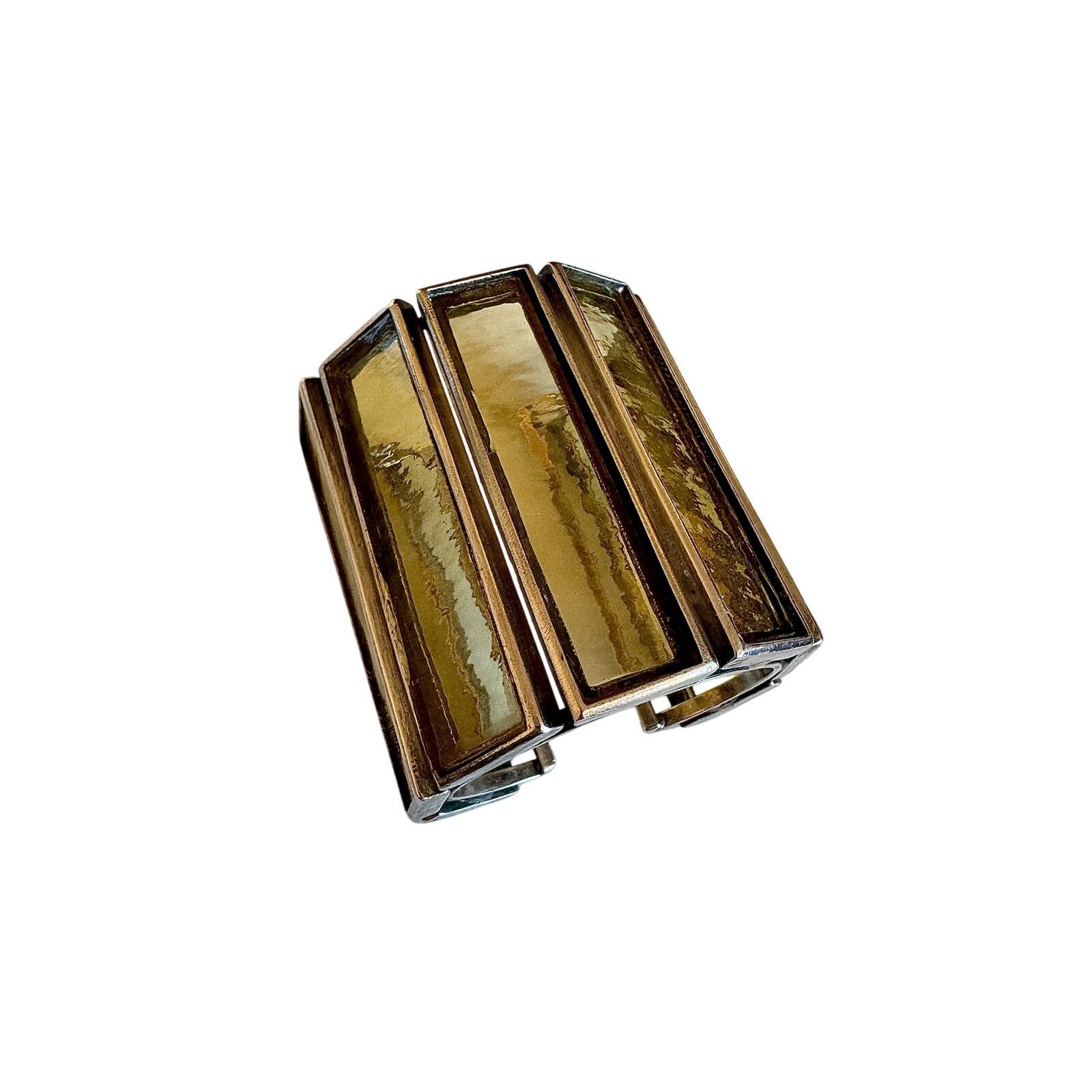 Other Roxanne Assoulin Wide Geometric Silver Cuff Bracelet Size ONE SIZE - 2 Thumbnail