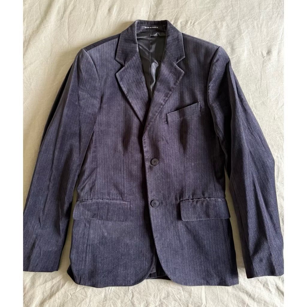 agnes b. Men’s 🇫🇷 agnes b. Pin Striped Velvet Blazer Sz 46/Small Size 36S - 1 Thumbnail