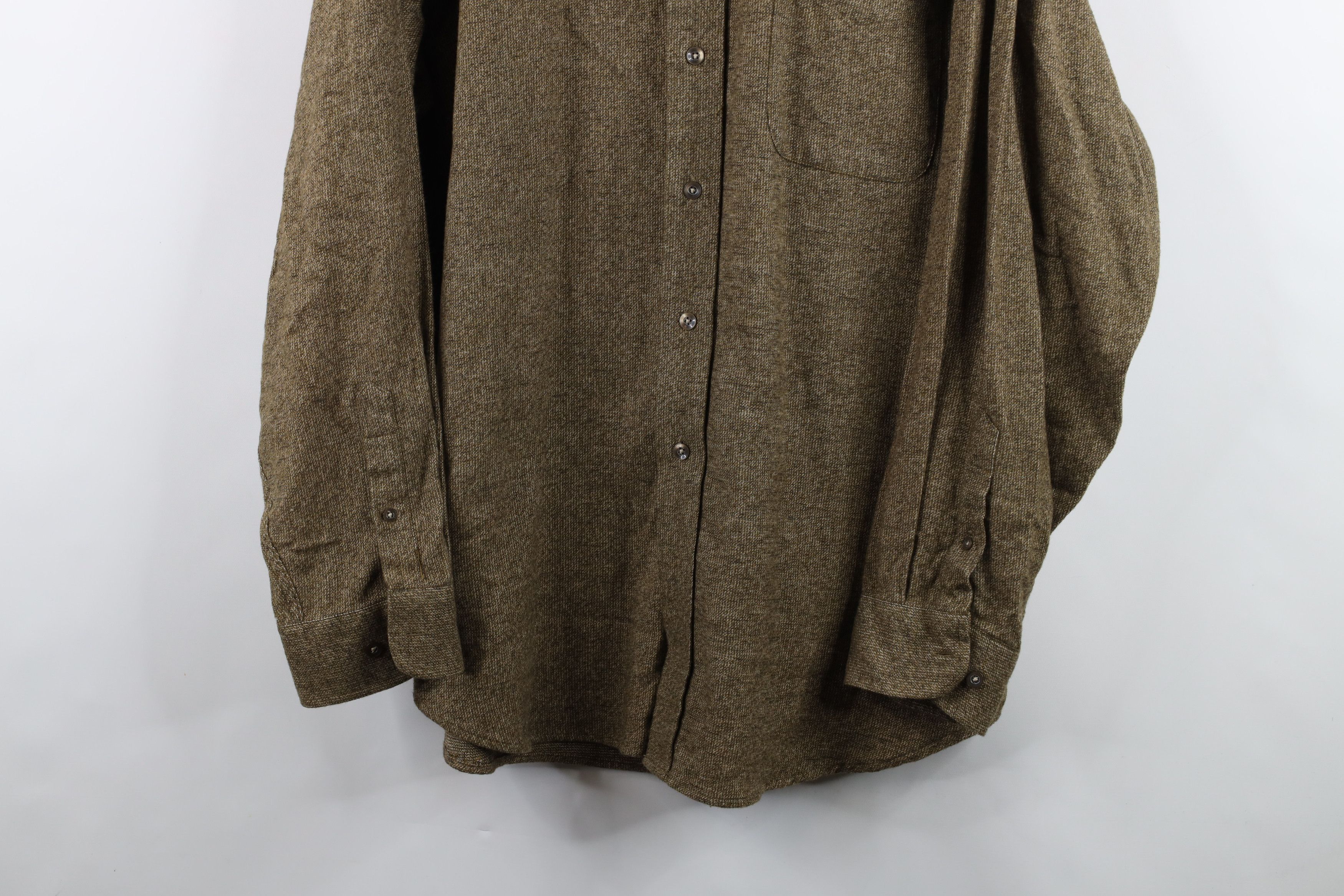 Vintage Vintage 90s Streetwear Collared Button Down Shirt Breen Size US XL / EU 56 / 4 - 3 Thumbnail