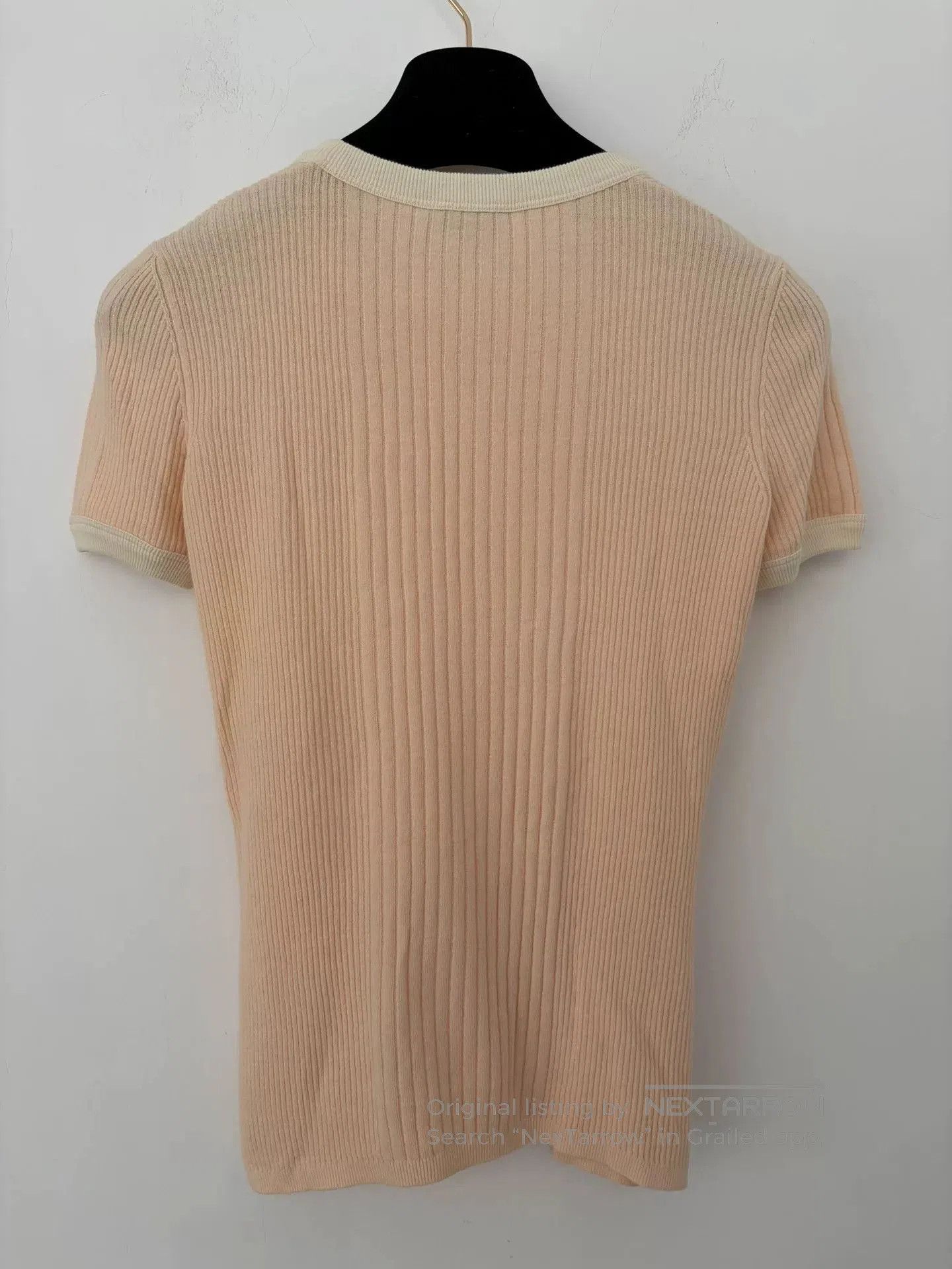 Chanel Chanel Coco Beach Cream Short Sleeve Top. Size US XS / EU 42 / 0 - 2 Thumbnail