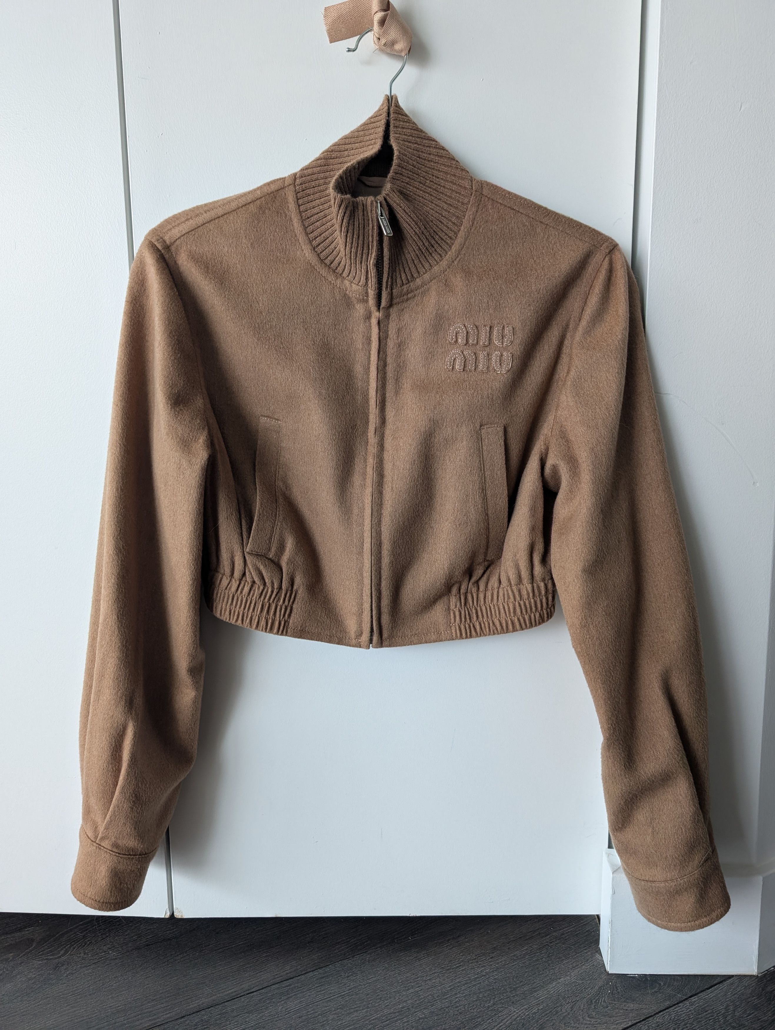 Miu Miu Suede Cropped Jacket