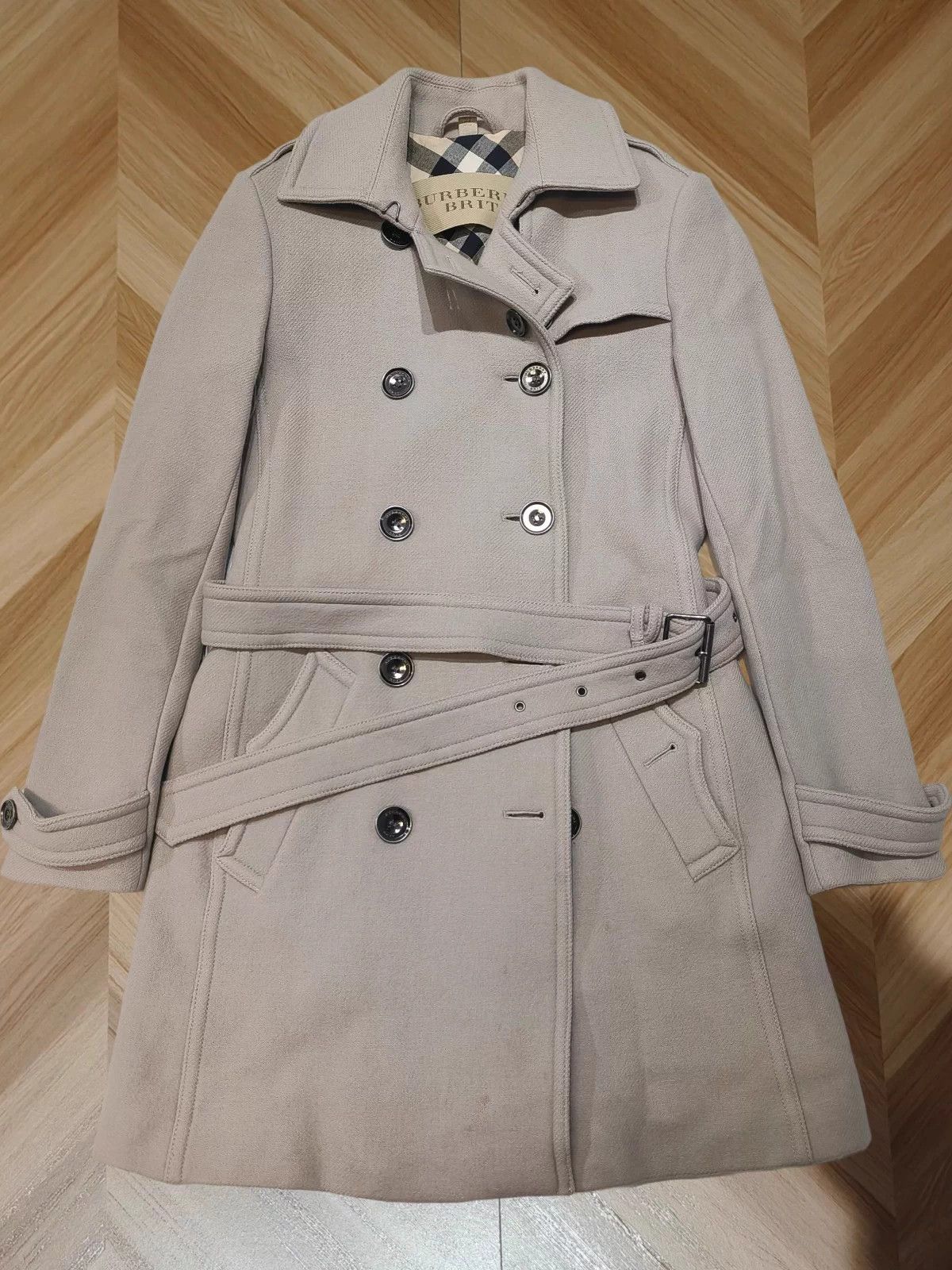 Burberry Burberry Wool Mid-Length Coat - 95% New Size M / US 6-8 / IT 42-44 - 1 Thumbnail