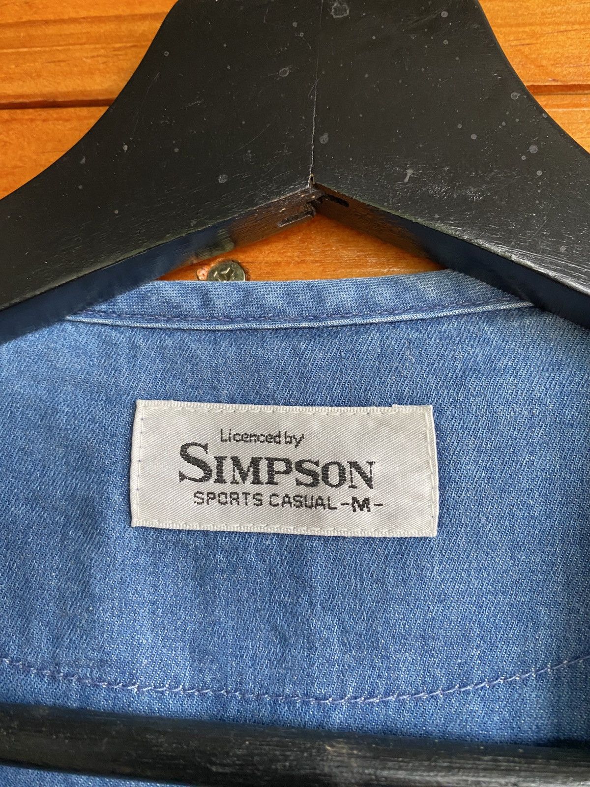 Vintage Vintage Simpson Club Denim Vest 90s Sports Casual Embroidere Size US M / EU 48-50 / 2 - 6 Thumbnail