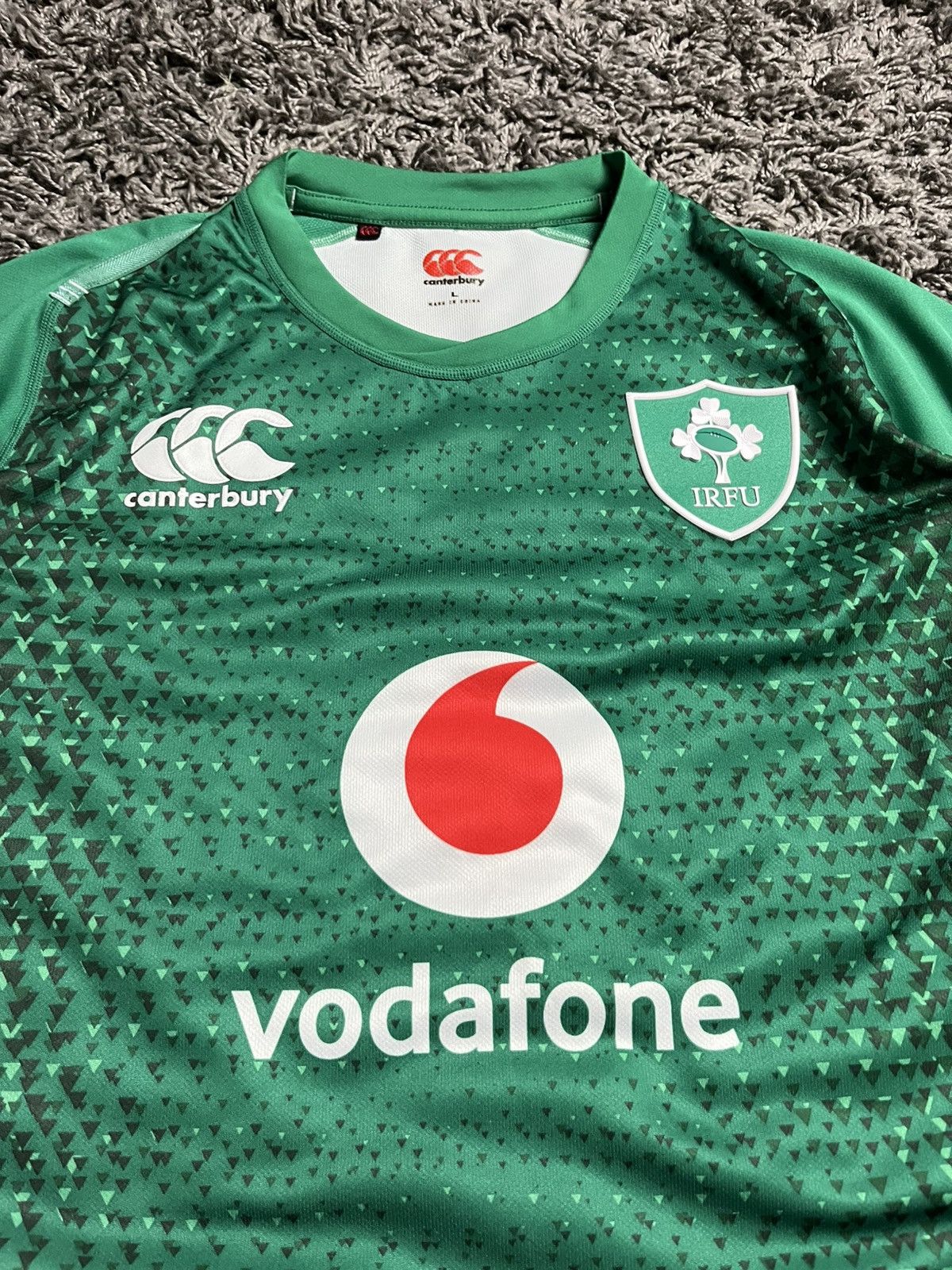 Canterbury of New Zealand Canterbury Ireland IRFU 2018/19 Home Rugby Jersey VapoDri+ Size US L / EU 52-54 / 3 - 3 Thumbnail