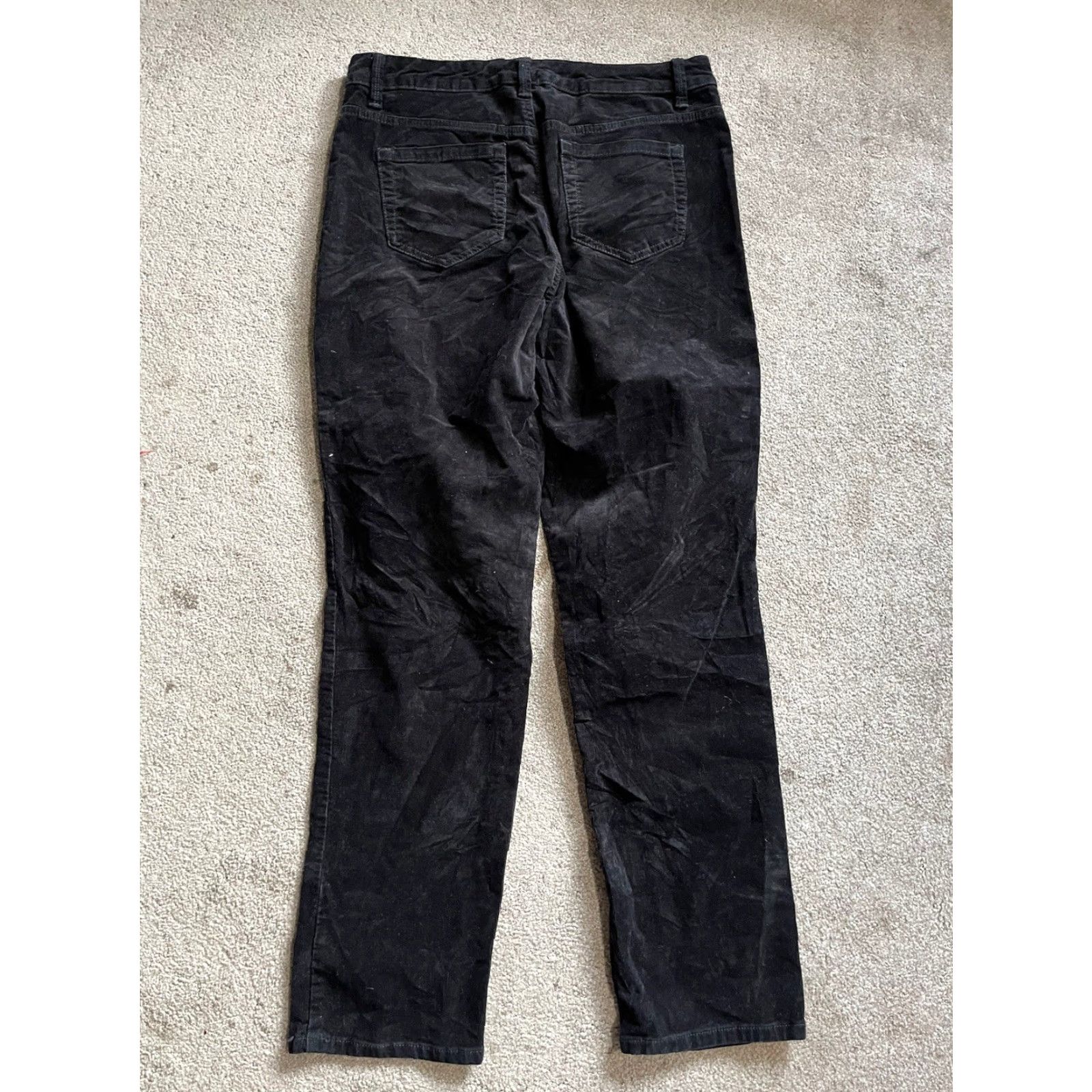 Gloria Vanderbilt VINTAGE Gloria Vanderbilt Amanda 2.0 Slim Leg Fit Velour Black Jeans Size 10 Solid Womens Jeans Slimming 90s Style Size 24" / US 00 / IT 34 - 3 Thumbnail