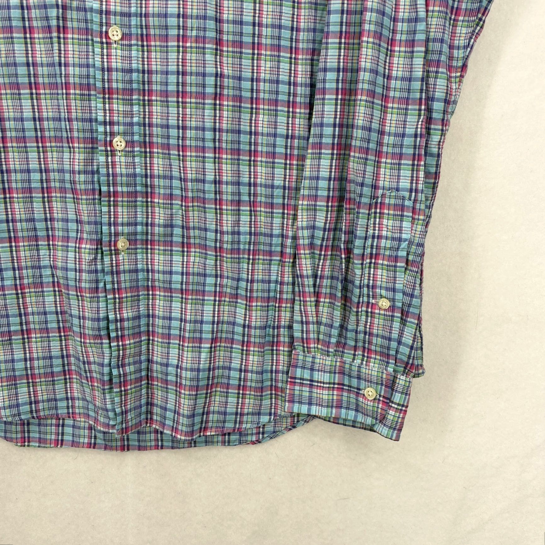 Ralph Lauren Ralph Lauren Shirt Mens Large Blue Plaid Long Sleeve Button Down Cotton Preppy Size US L / EU 52-54 / 3 - 3 Thumbnail