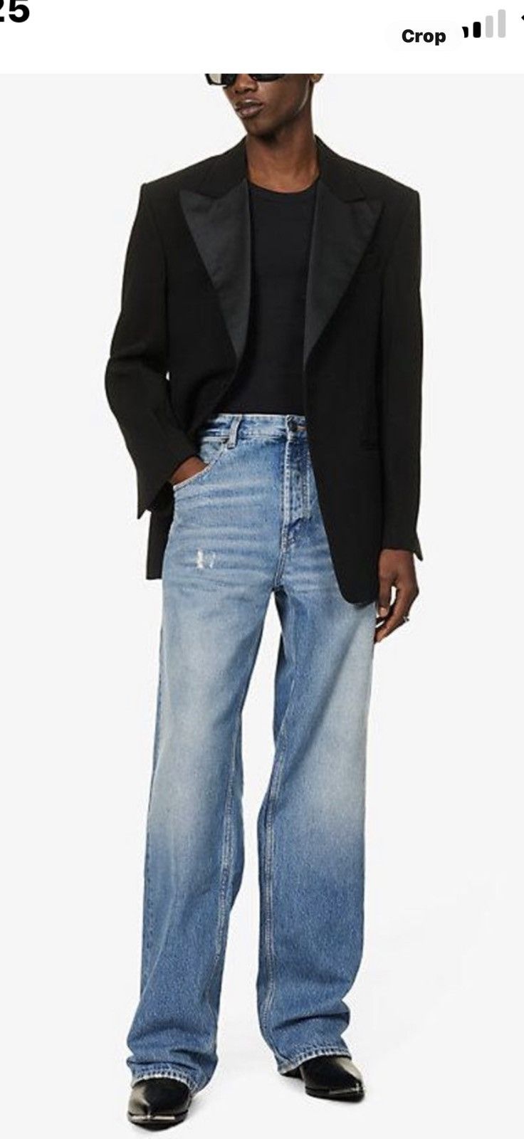 Saint Laurent Paris Saint Laurent men’s oversized baggy jeans. 33/XL. $1050 Size US 33 - 1 Thumbnail