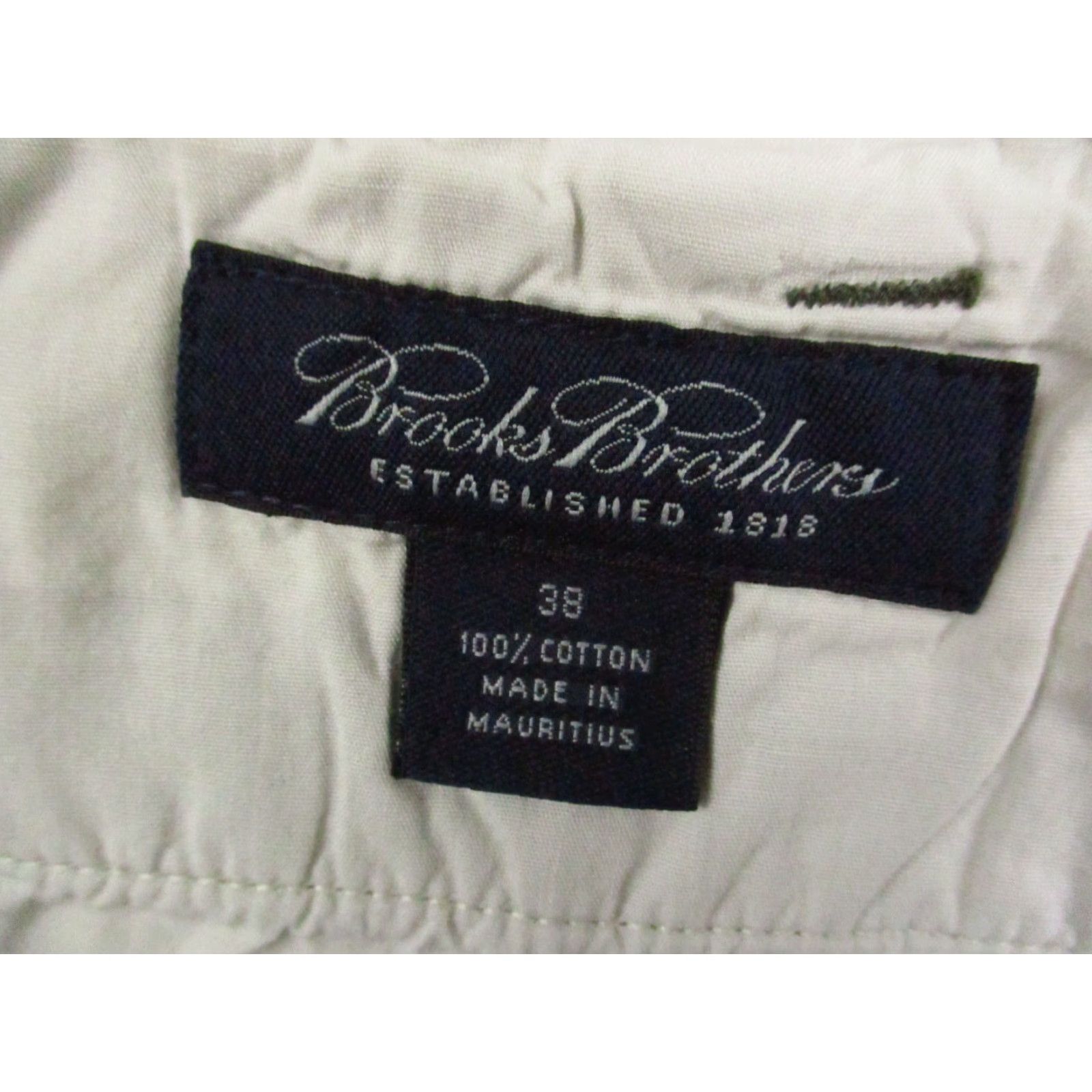 Brooks Brothers Brooks Brothers Shorts 38 Mens Chino Cotton Beige Brown Check Plaid Logo Casual Regular Fit Summer Fall Spring Vintage: No Mens Size US 38 / EU 54 - 7 Thumbnail