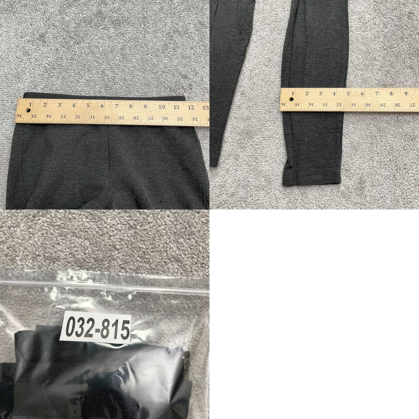 J.Crew J.Crew Compression Leggings Womens 00R Gray Mid Rise Stretch Zip 24x29 - Leggings, Activewear, Cross Training, Yoga, Walking, School, Travel Size 24" / US 00 / IT 34 - 8 Thumbnail