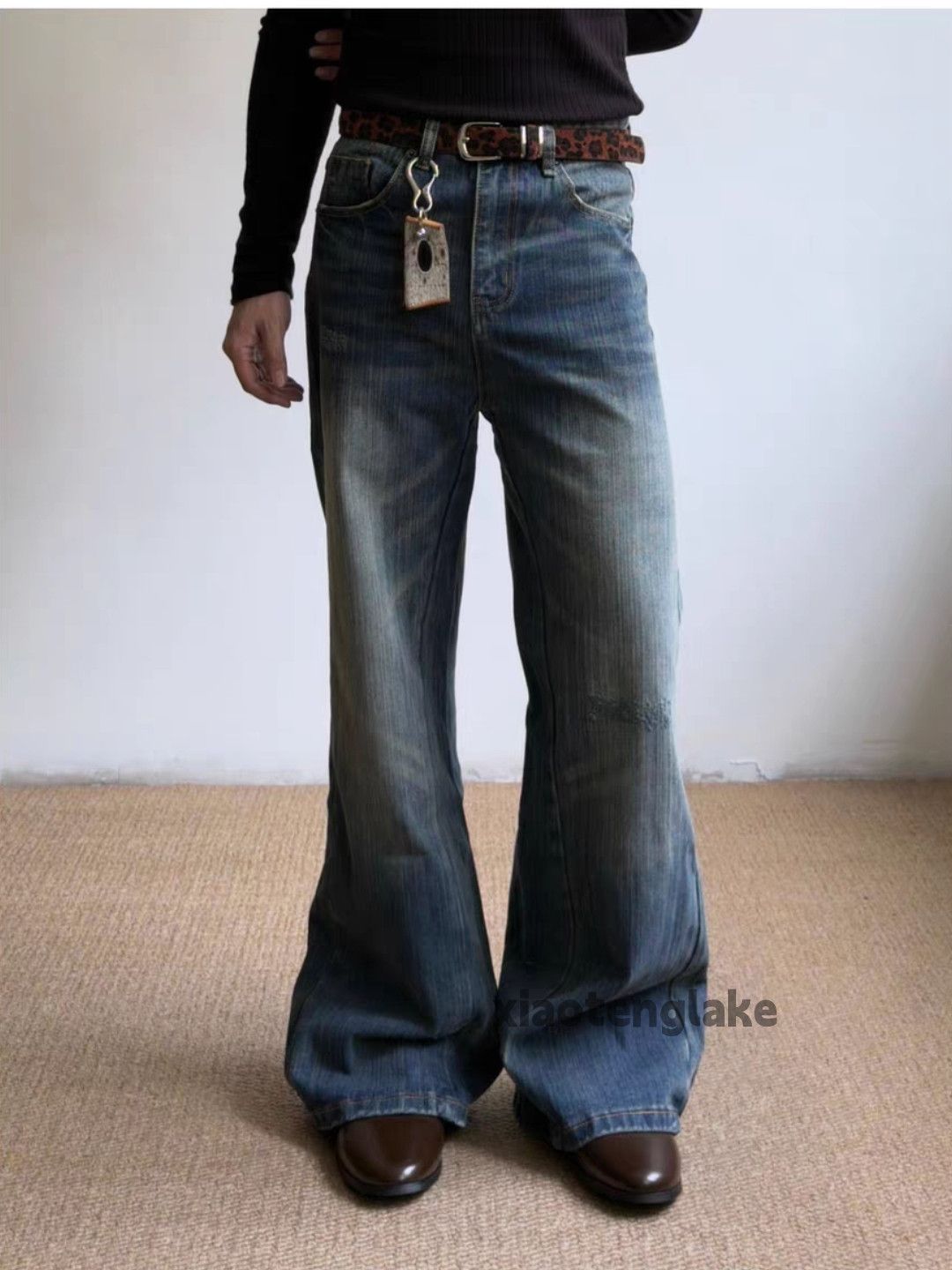 zx vintage washed faded punk grunge bootcut jeans