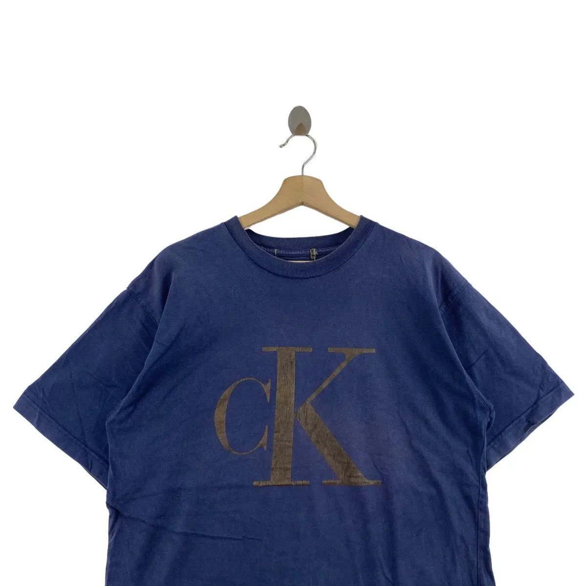 Calvin Klein Vintage CK NEW YORK Calvin Klein Tee Shirt Top Stock Logo Size M / US 6-8 / IT 42-44 - 3 Thumbnail