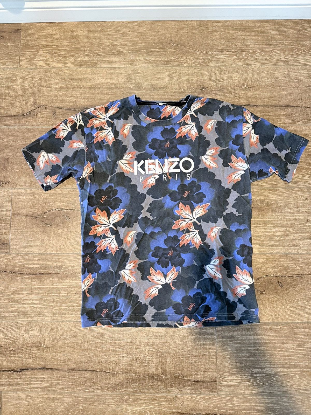 Kenzo Paris Floral Pattern T-Shirt Luxury Streetwear Tee