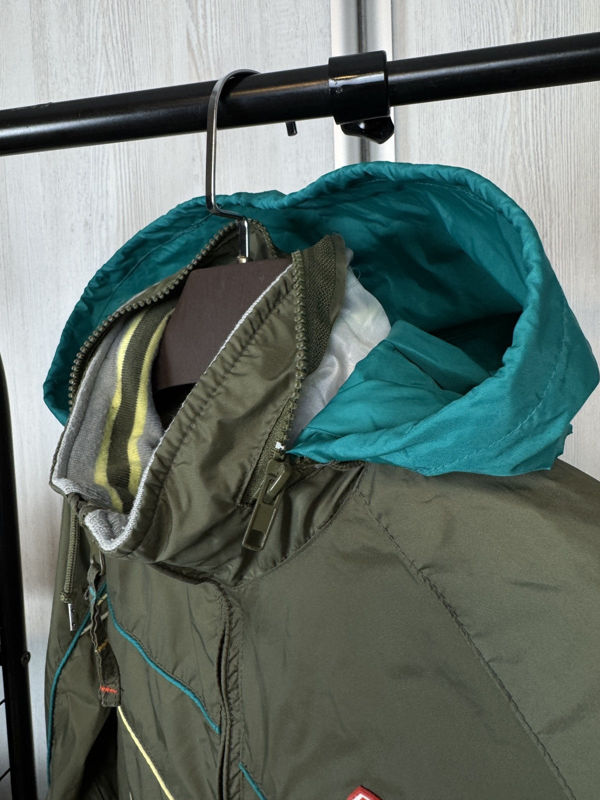 55DSL 55DSL Diesel vintage y2k nylon khaki green jacket Size US L / EU 52-54 / 3 - 5 Thumbnail