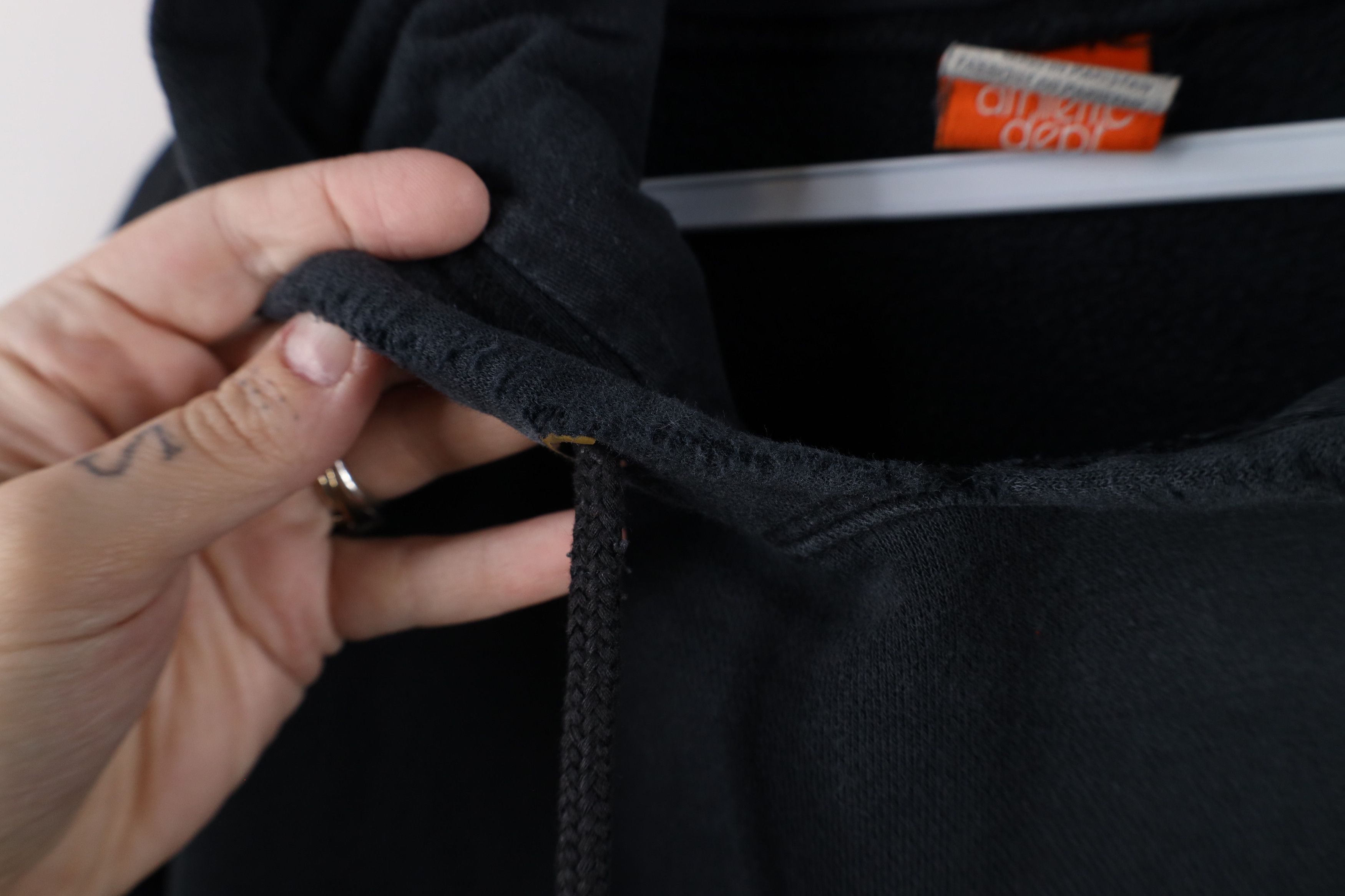 Nike × Vintage Vintage Nike Scott Mini Swoosh Hoodie Sweatshirt Black Size US XL / EU 56 / 4 - 10 Thumbnail