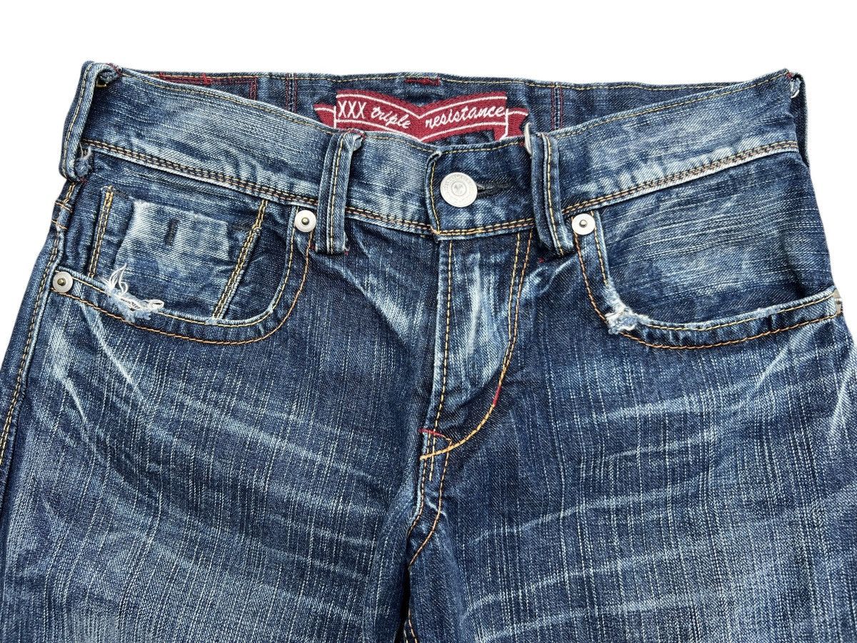 Japanese Brand Liberto Japan Paint Splatter Distressed Denim Jeans 30x27 Size 30" / US 8 / IT 44 - 7 Thumbnail