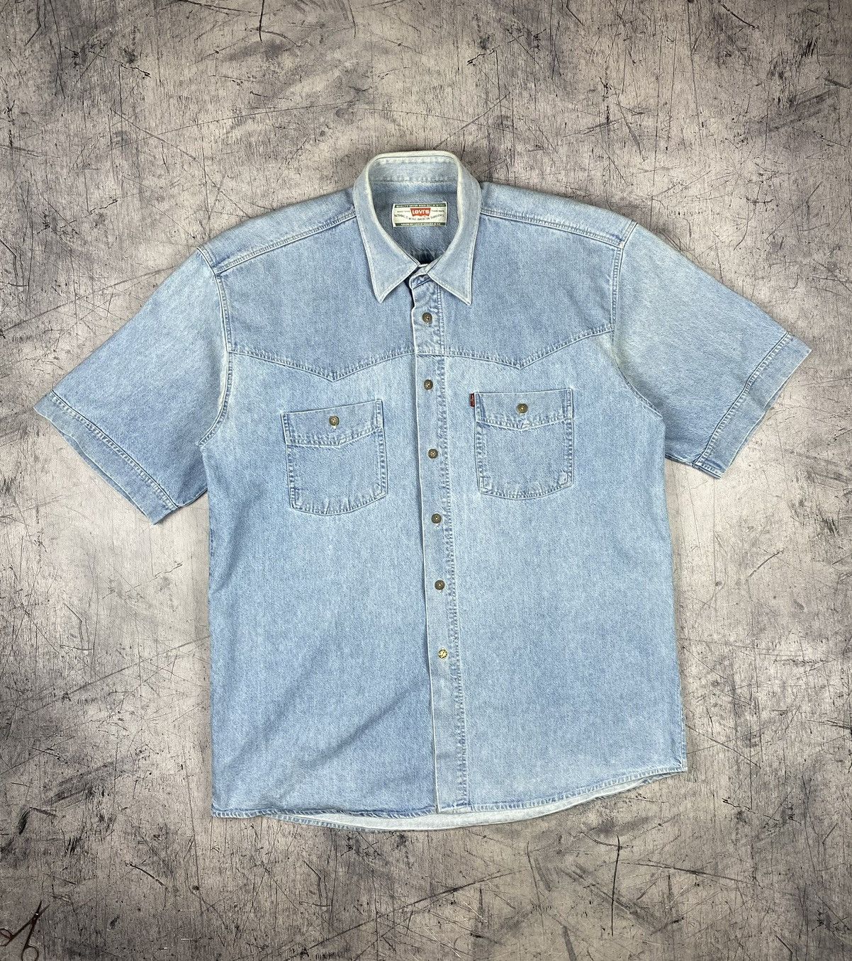 Levi's × Levi's Vintage Clothing × Vintage Vintage Levis Button Up Denim Shirt 90s y2k Size US XL / EU 56 / 4 - 2 Thumbnail