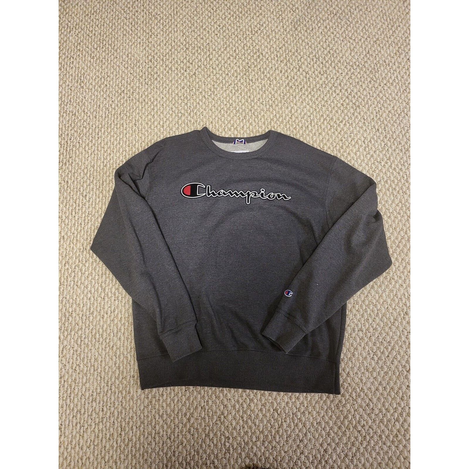 Champion Champion Classic Logo Grey Mens Sweatshirt Size Large Size US L / EU 52-54 / 3 - 1 Thumbnail