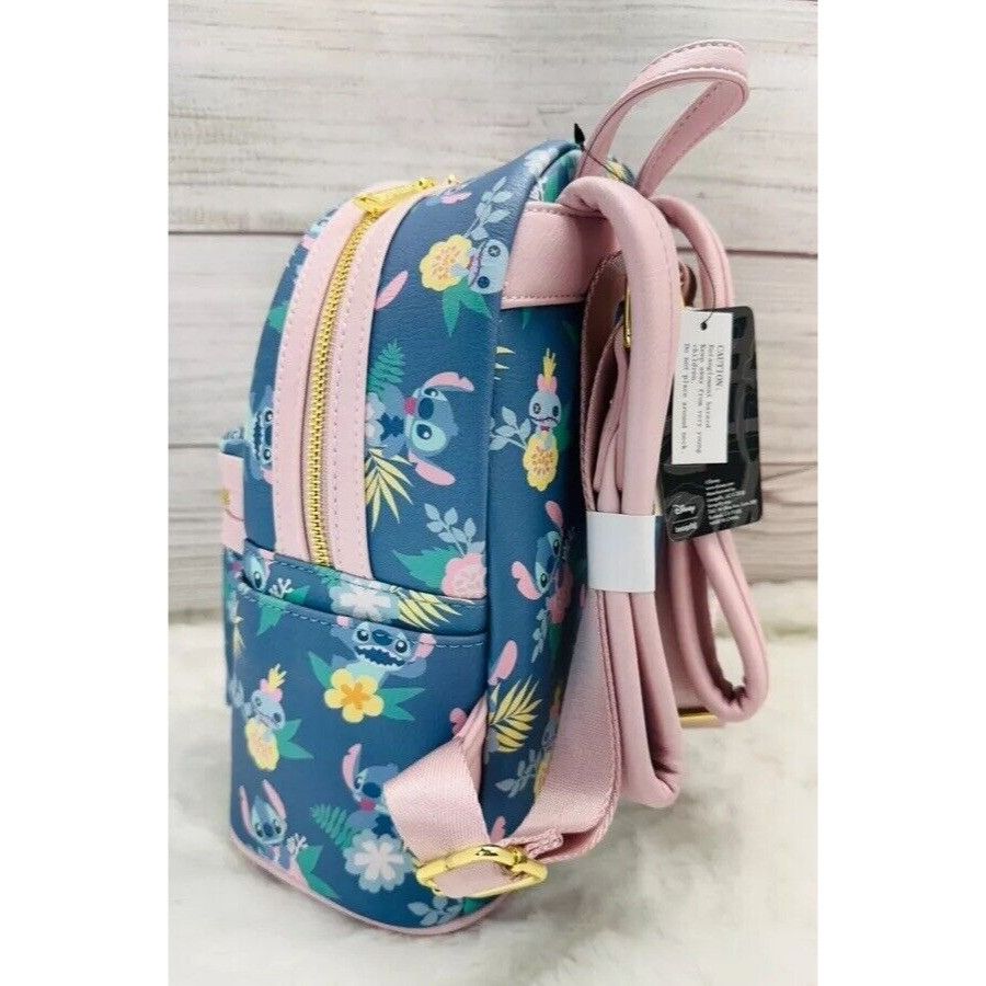 Disney Loungefly Disney Lilo & Stitch Scrump Floral Pineapple Mini Size ONE SIZE - 3 Thumbnail