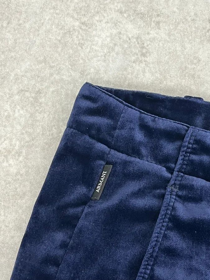 Armani 2010s Armani Navy Velvet Pants Size US 32 / EU 48 - 10 Thumbnail