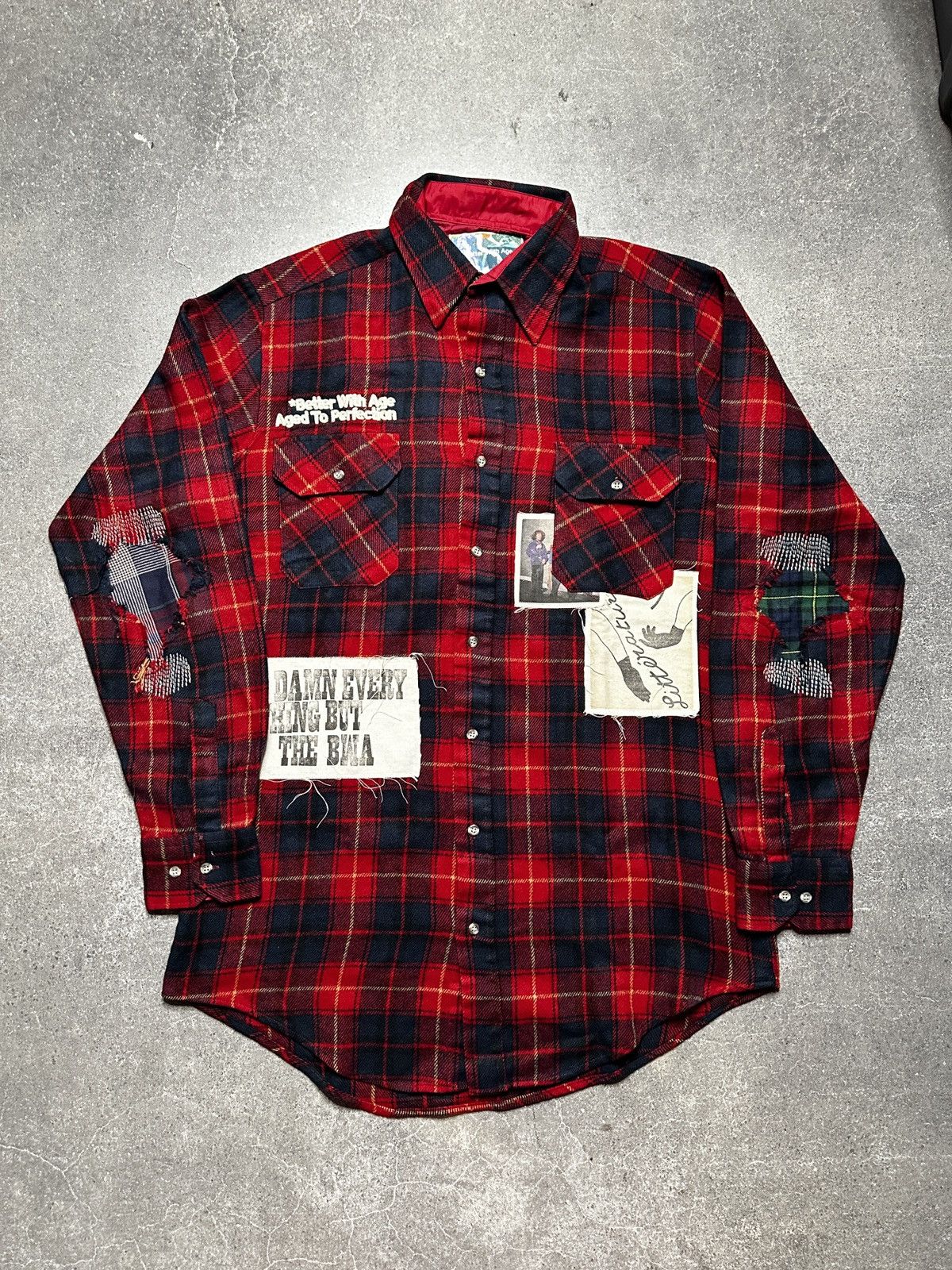 Better With Age Better With Age Muir Repair Flannel Shirt Red Multi Size US M / EU 48-50 / 2 - 1 Thumbnail