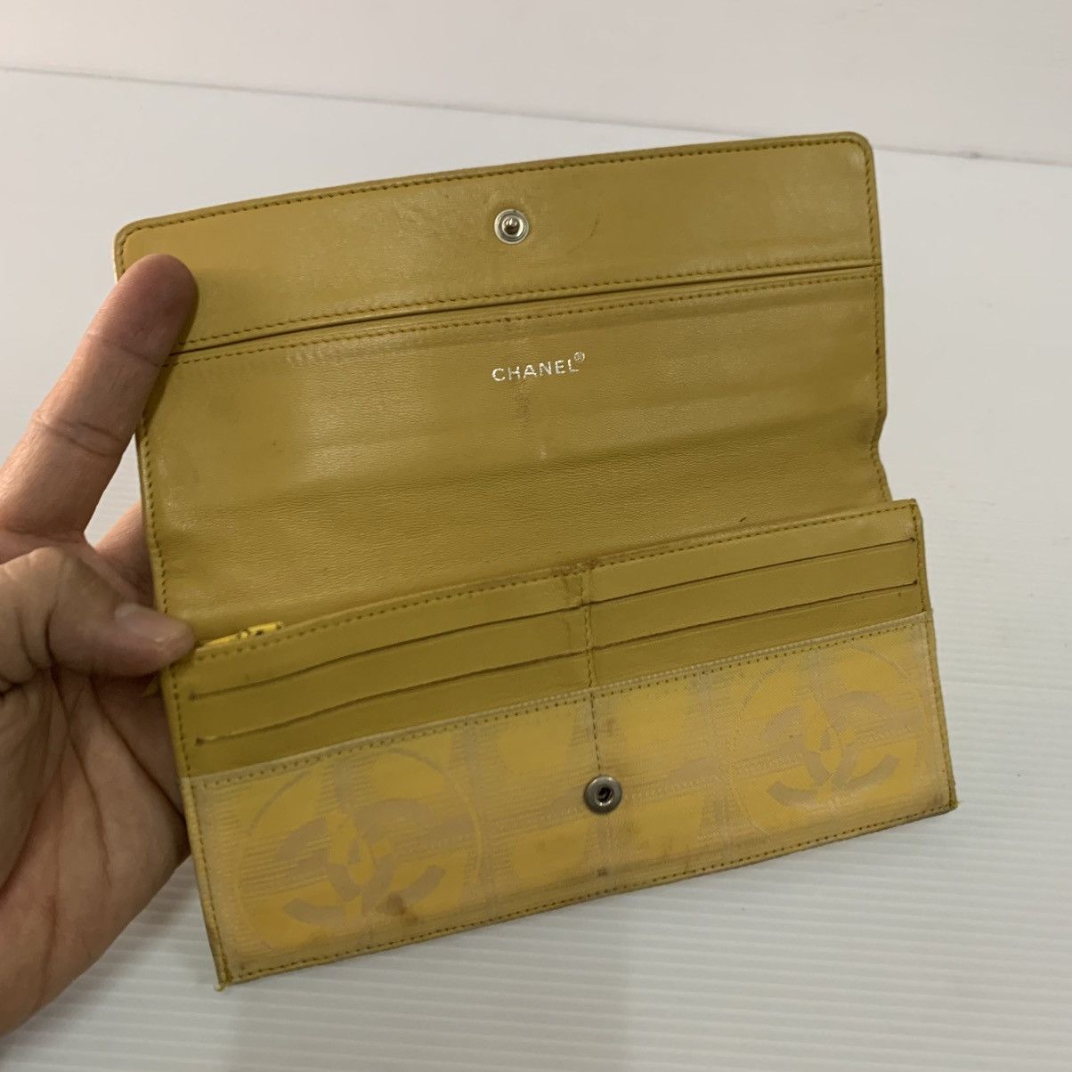 Chanel Chanel Traveline Yellow Long Wallet Size ONE SIZE - 7 Thumbnail