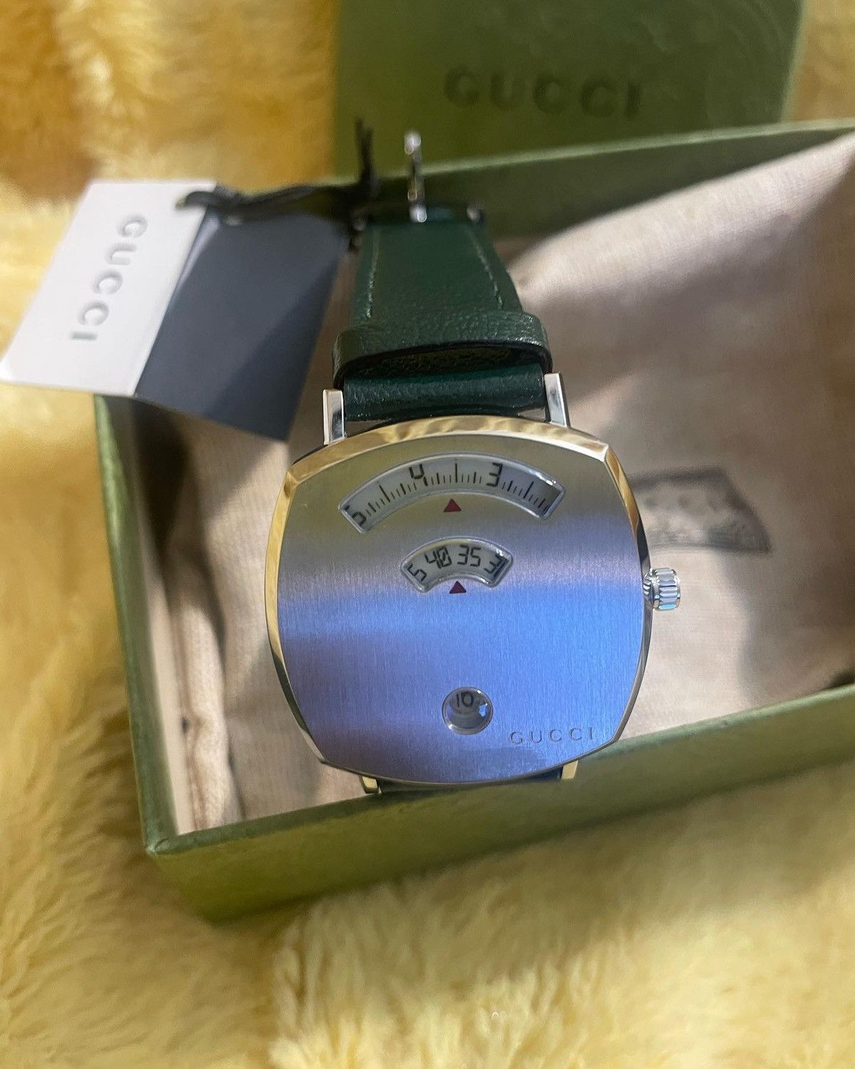 image of Gucci Grip Watch Never Worn in Green, Men's