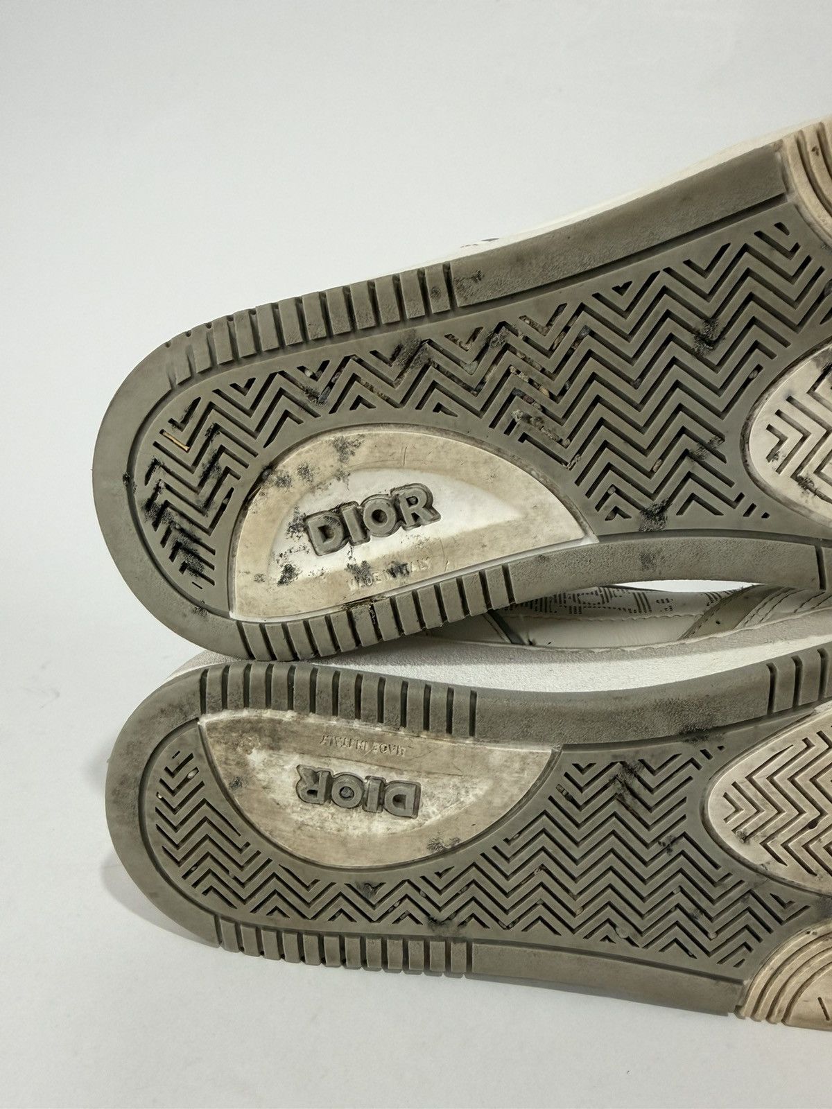Dior Dior White/Grey Oblique Leather B27 Sneakers Size 41 EU/ 8US Size US 8 / EU 41 - 6 Thumbnail