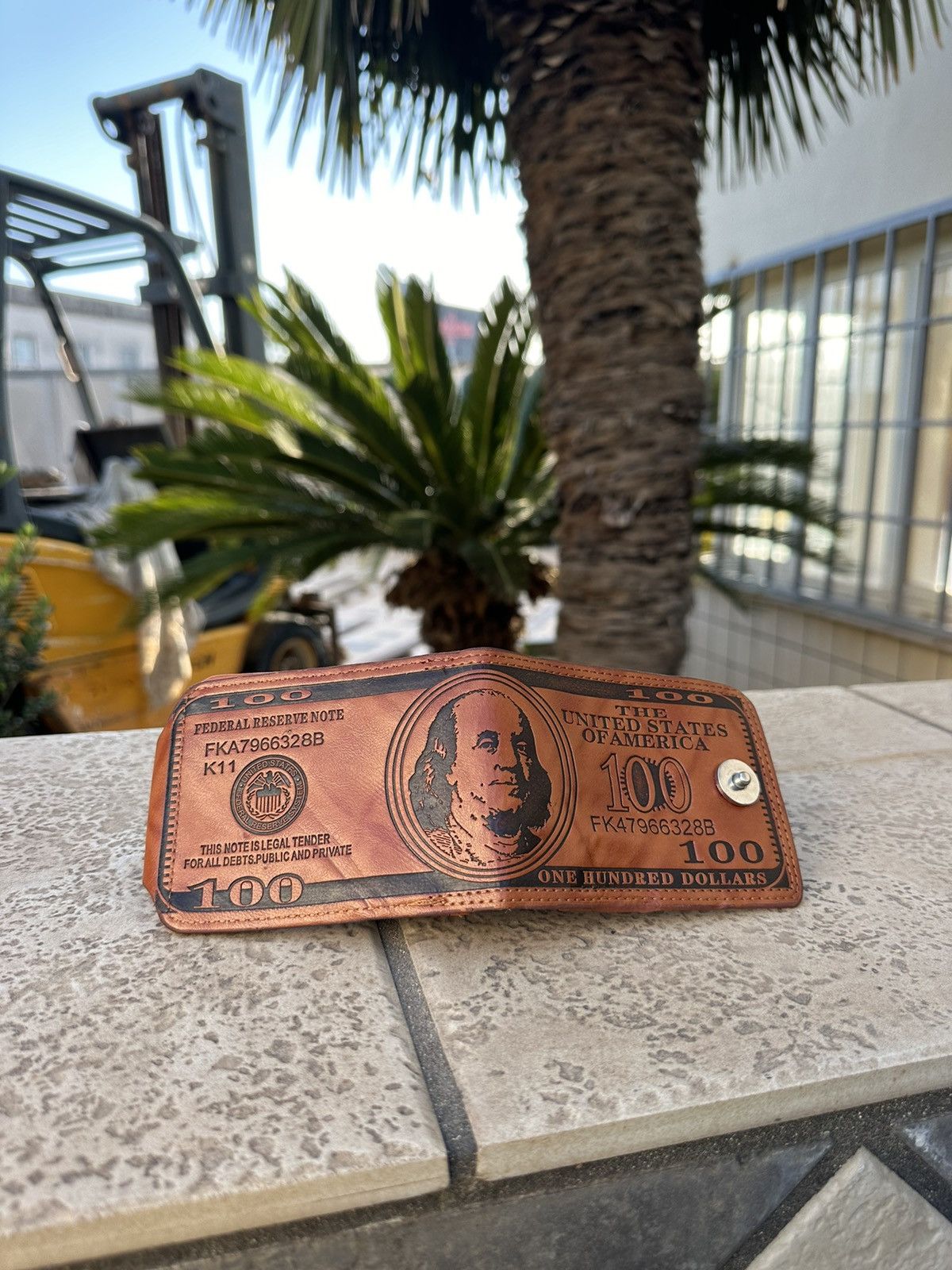 Other Wallet 100 Dollars Print Leather Size ONE SIZE - 1 Thumbnail