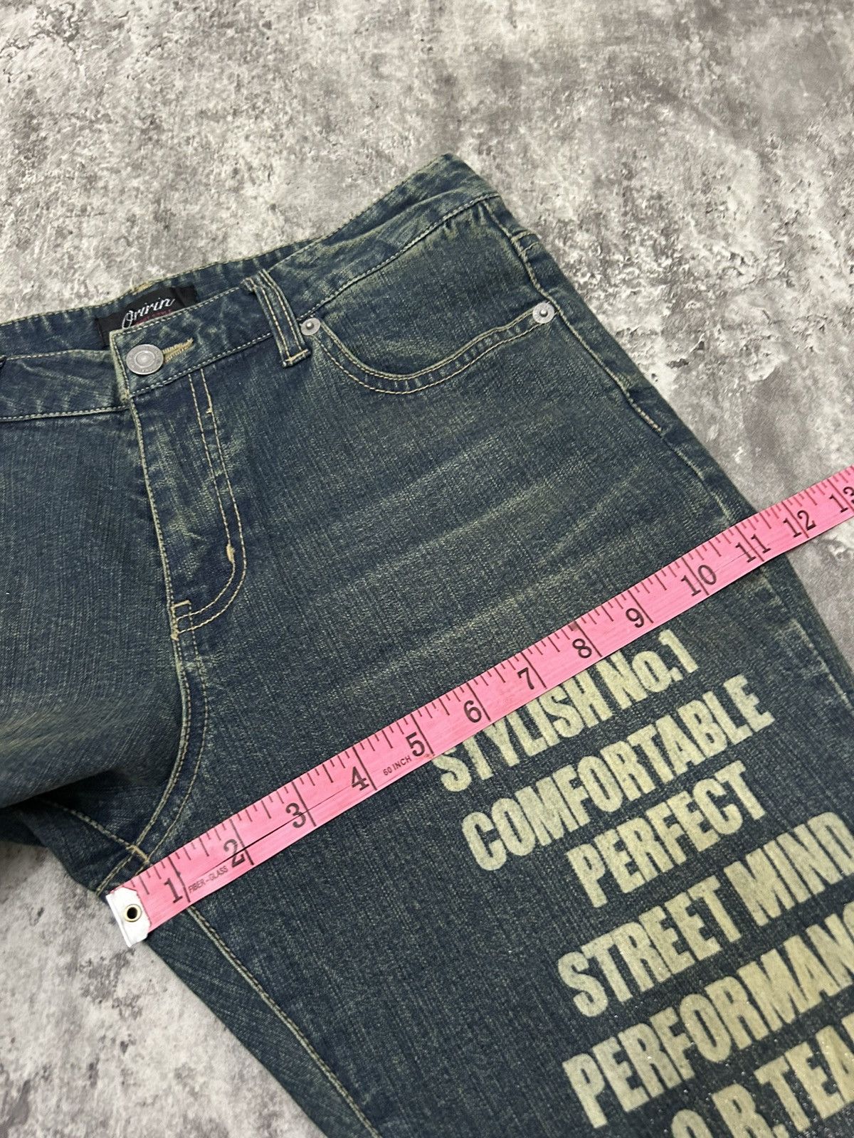 If Six Was Nine Vintage Oririn Gliter Flare Jeans Size US 28 / EU 44 - 15 Thumbnail
