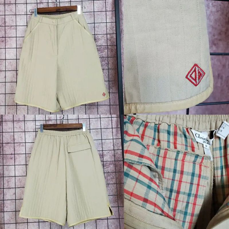 Dior Dior Khaki Wool Blend Logo Embroidered Pants 0089 Size 24" / US 00 / IT 34 - 1 Thumbnail