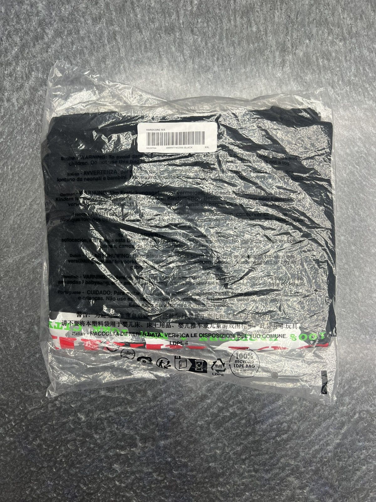 Supreme Supreme Hardcore T-Shirt Size US XXL / EU 58 / 5 - 6 Thumbnail