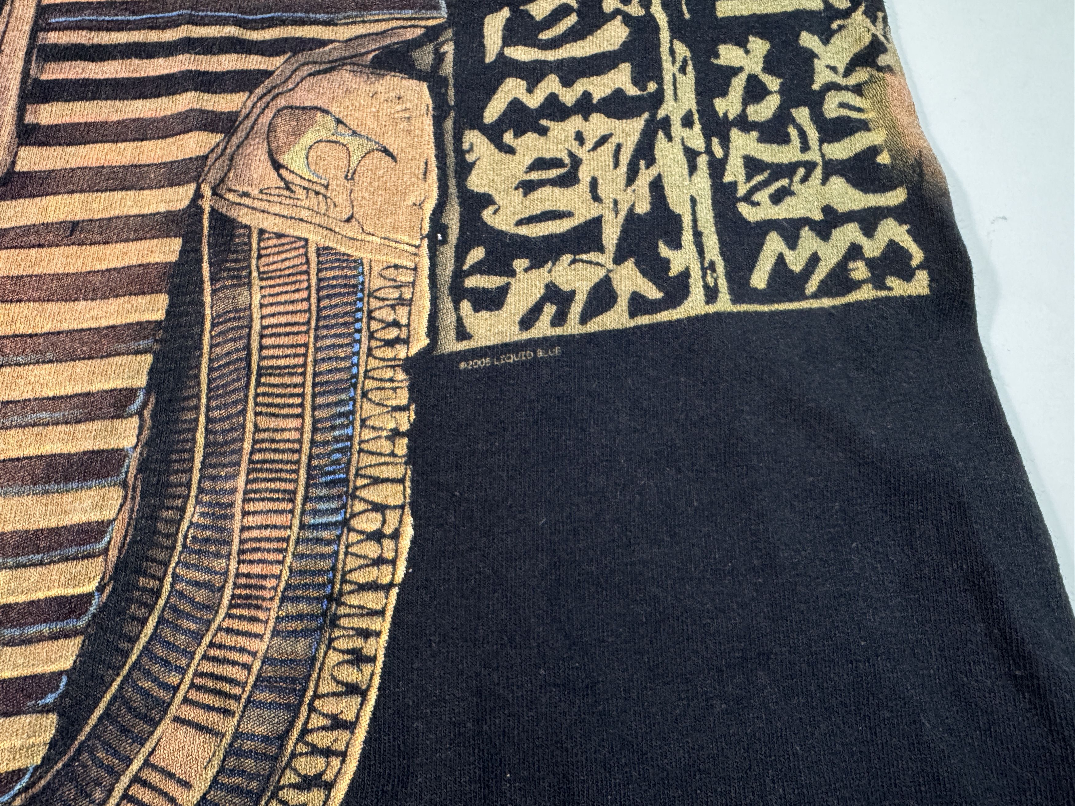 Liquid Blue Vintage 2005 Liquid Blue Pharaoh Skull All-Over Print Size US L / EU 52-54 / 3 - 6 Thumbnail