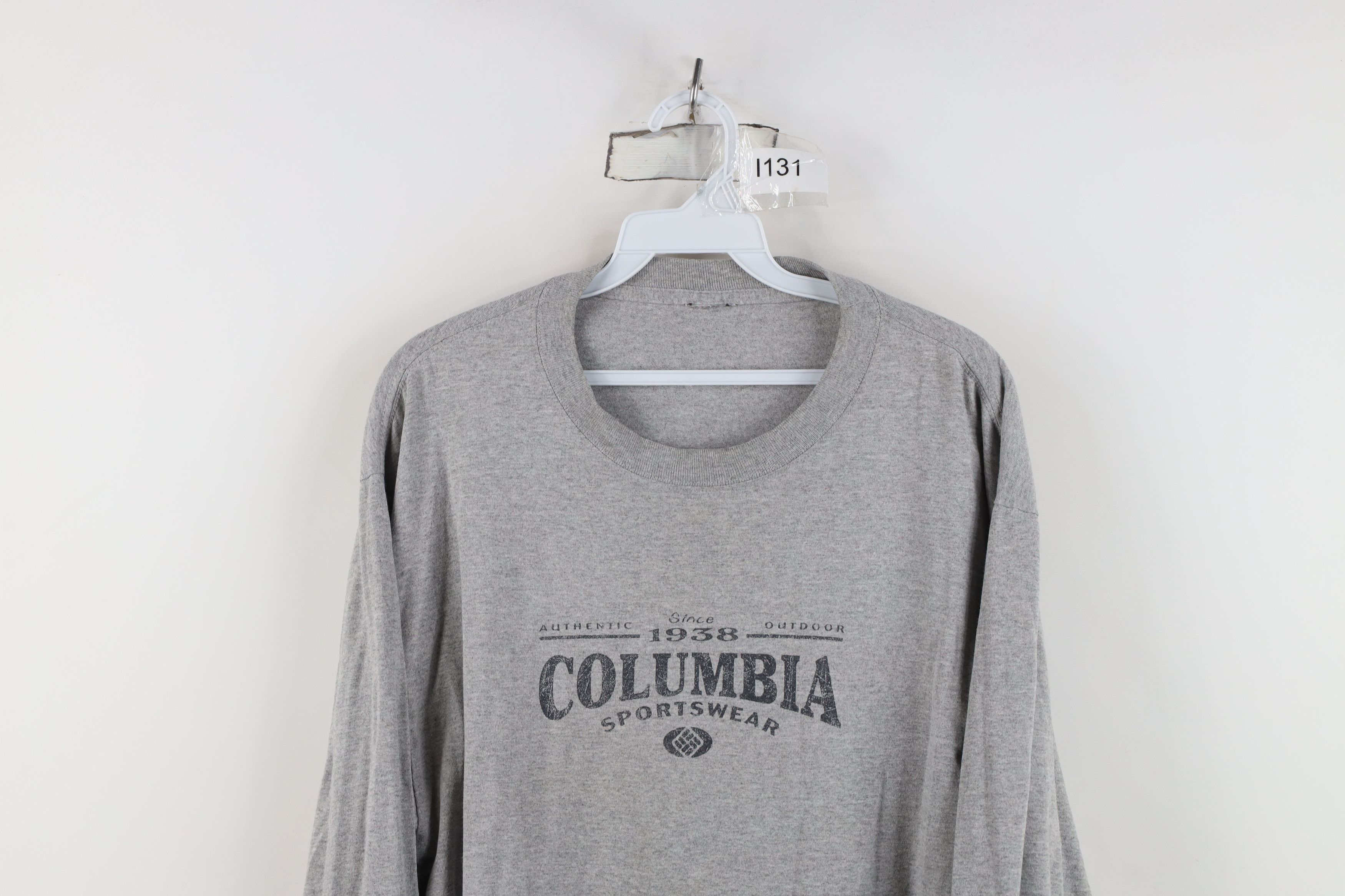 Columbia Vintage Columbia Spell Out Long Sleeve T-Shirt Heather Gray Size US L / EU 52-54 / 3 - 2 Thumbnail