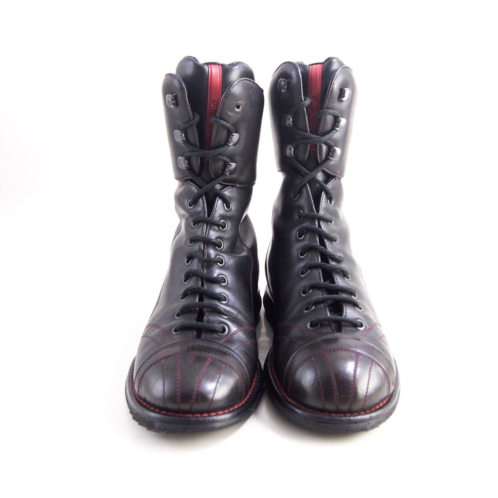 Prada Prada Boots 4482 Brown Leather Womens US 7.5 EU 37.5 Size US 7.5 / IT 37.5 - 4 Thumbnail