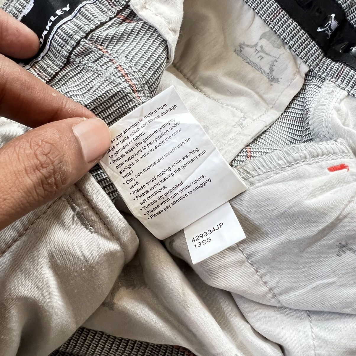 Oakley Y2K Oakley Tartan Bootcut Pants Size US 31 - 10 Thumbnail