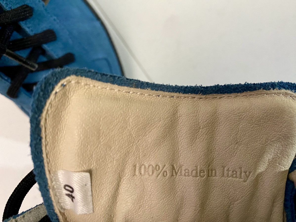 Maison Margiela Maison Margiela 22 🇮🇹 Teal Brush Suede Single Stitch GATs New Size US 7 / EU 40 - 17 Thumbnail