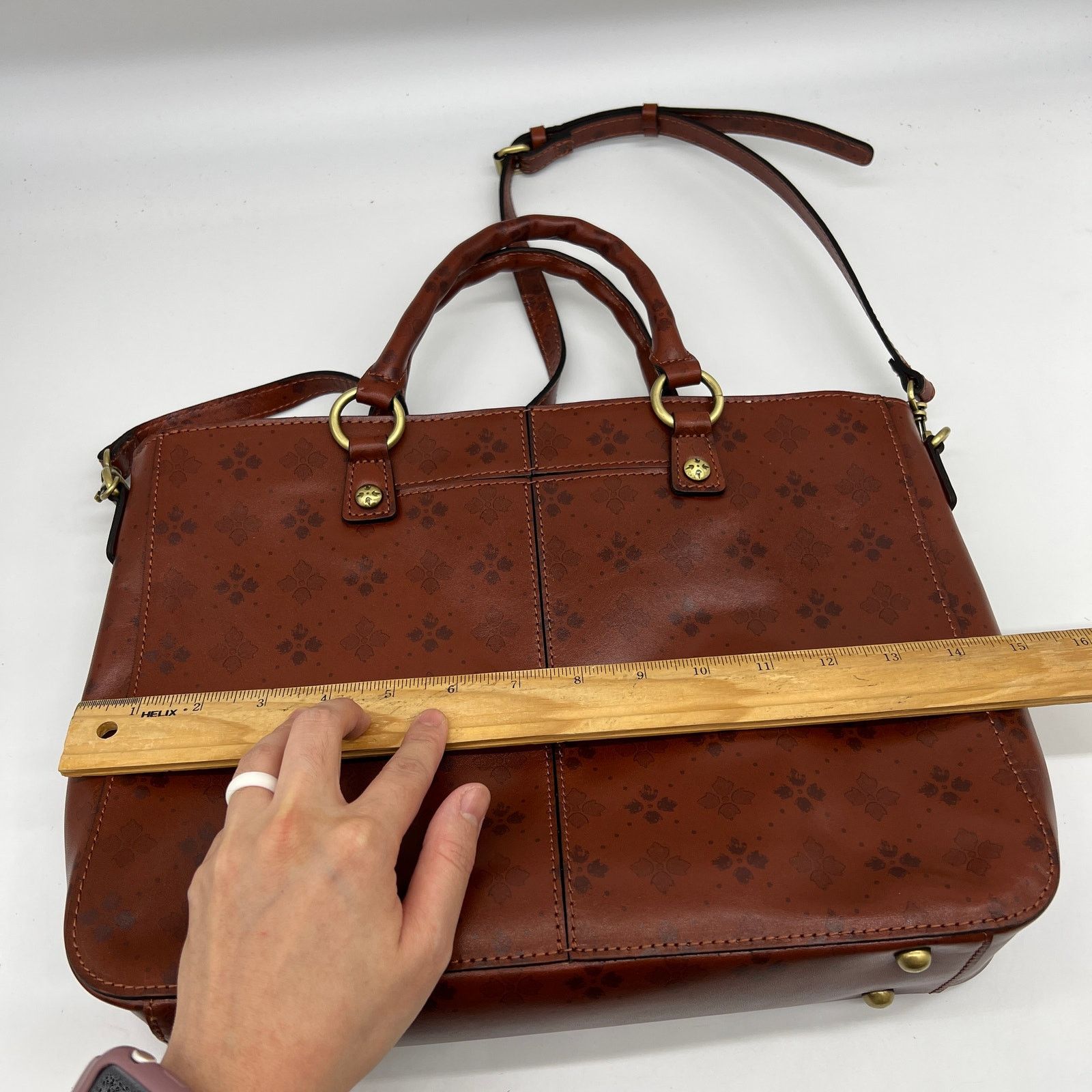 Other Patricia Nash Leather Solene Satchel with Crossbody Stra Size ONE SIZE - 14 Thumbnail