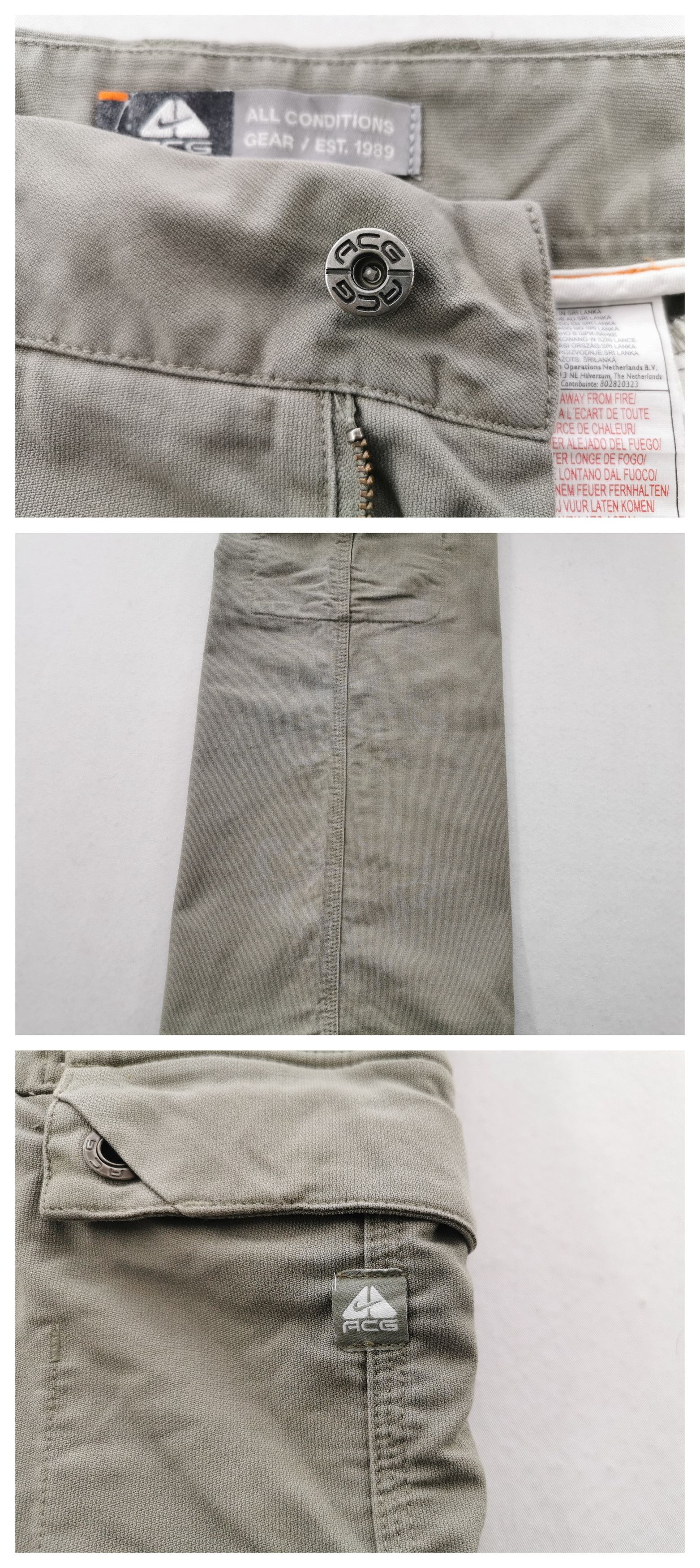 Nike ACG Vintage Nike ACG Cargo Trouser Pants Size 32 Size US 32 / EU 48 - 7 Thumbnail