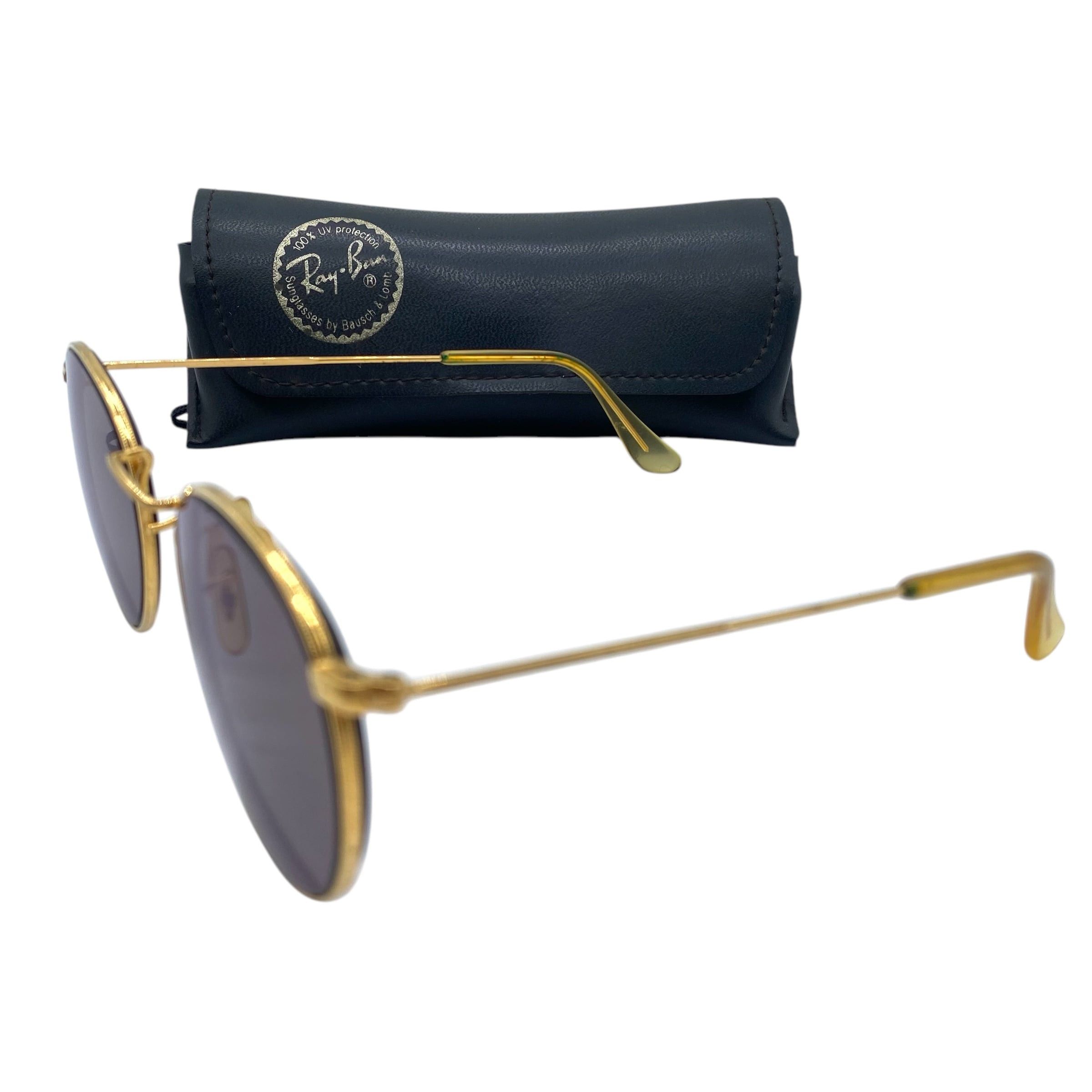 RayBan Vintage RayBan Prescription Glasses Sunglasses Round Gold Size ONE SIZE - 7 Thumbnail