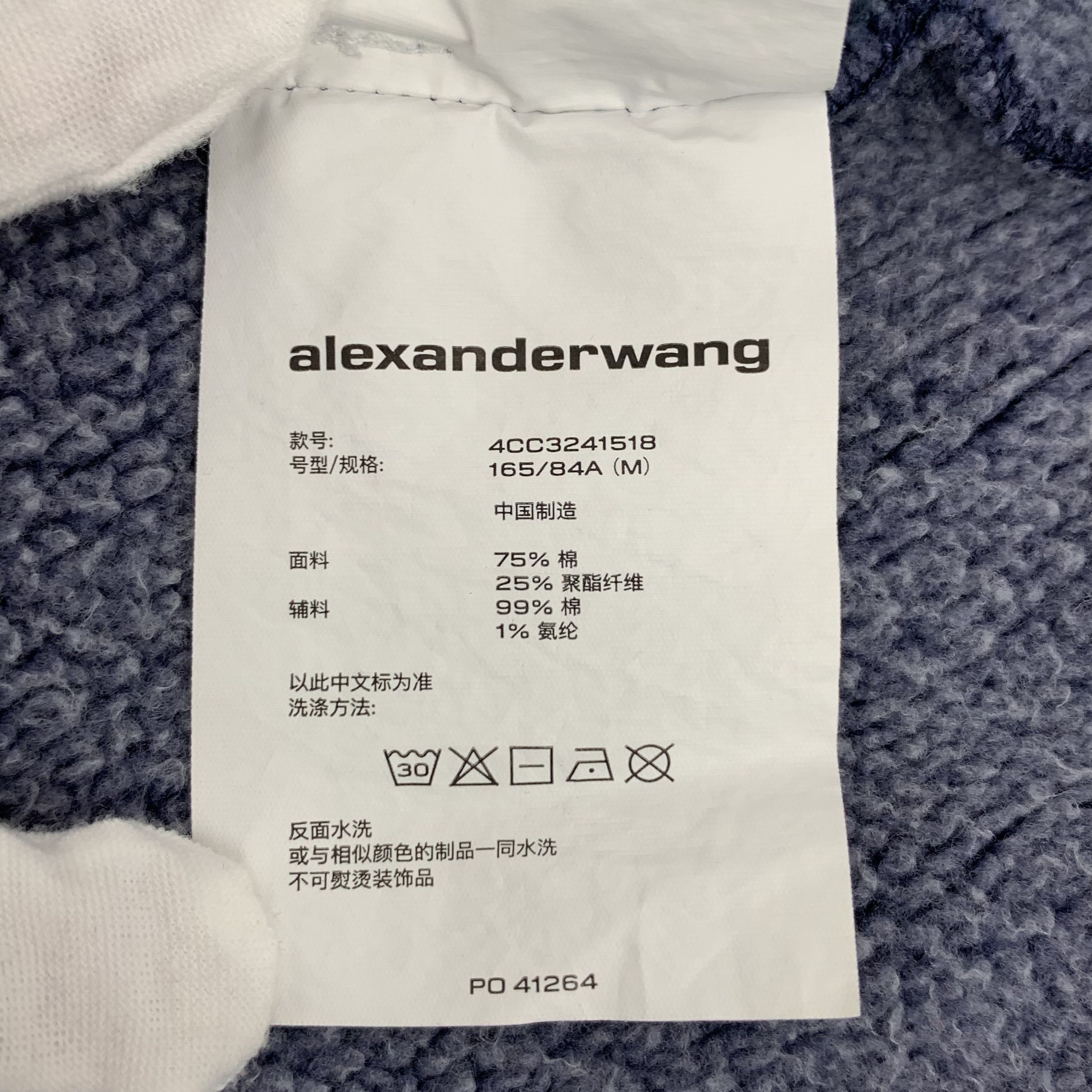 Alexander Wang Alexander Wang Washed Logo Sweatshirt Navy (M) Size US M / EU 48-50 / 2 - 7 Thumbnail