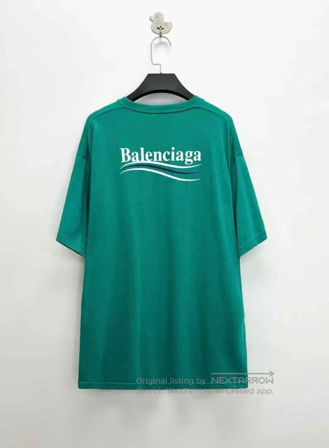 Balenciaga Balenciaga Wave Coke Logo Green T-shirt. Size US L / EU 52-54 / 3 - 2 Thumbnail