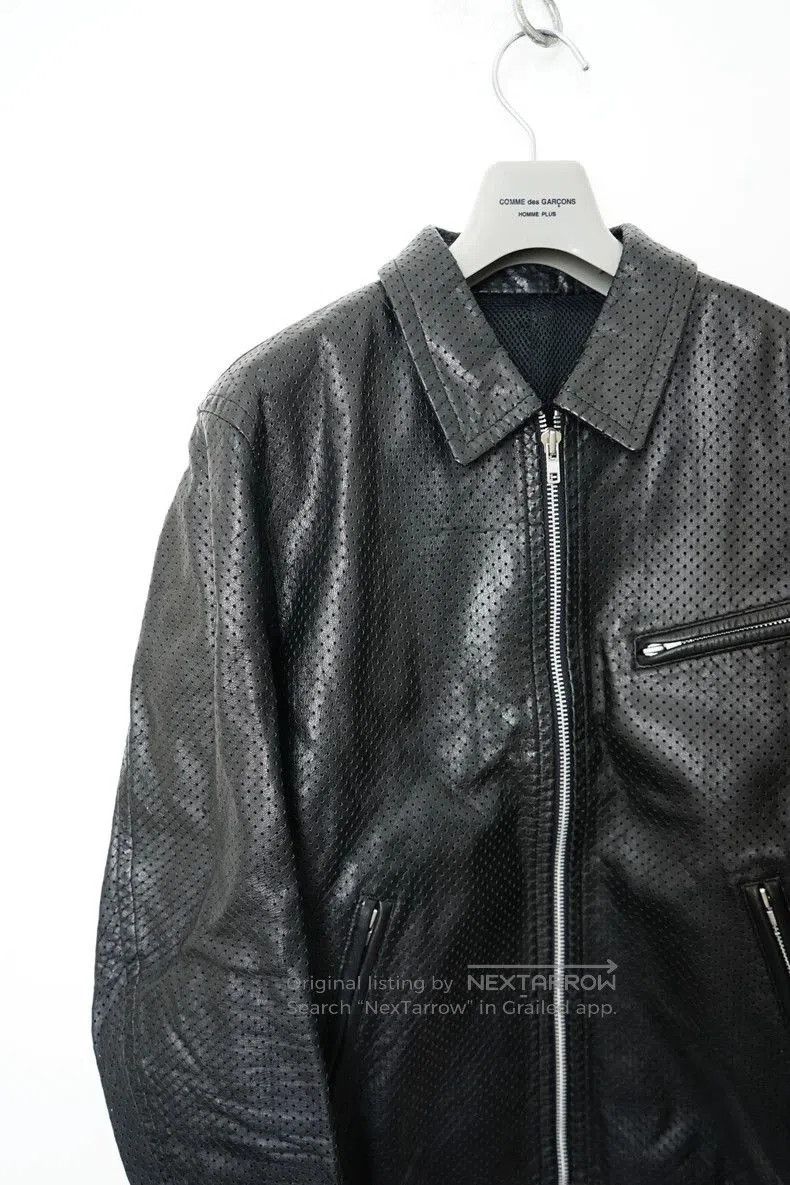 Comme des Garcons Comme des Garcons Fishnet Leather Jacket. Size US M / EU 48-50 / 2 - 4 Thumbnail
