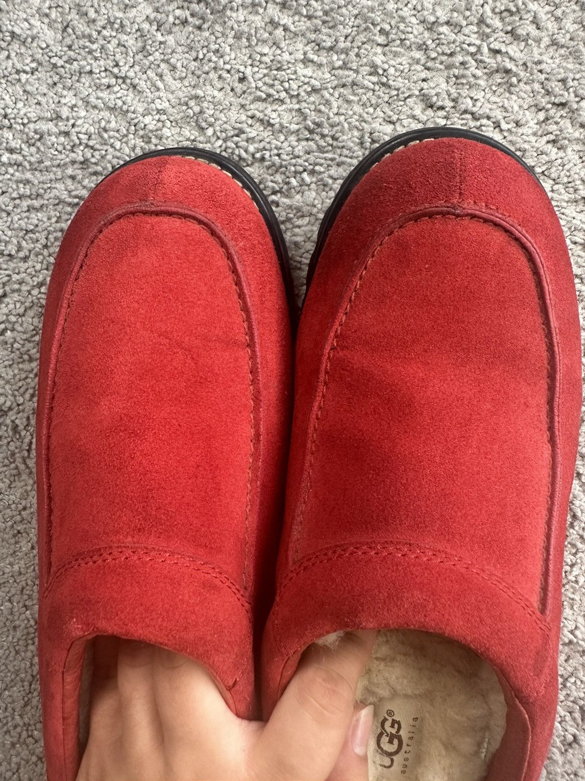 Ugg UGG Australia COTTAGE CLOG Red SLIP ON Slippers Rare Size 10 Size US 10 / IT 40 - 10 Thumbnail
