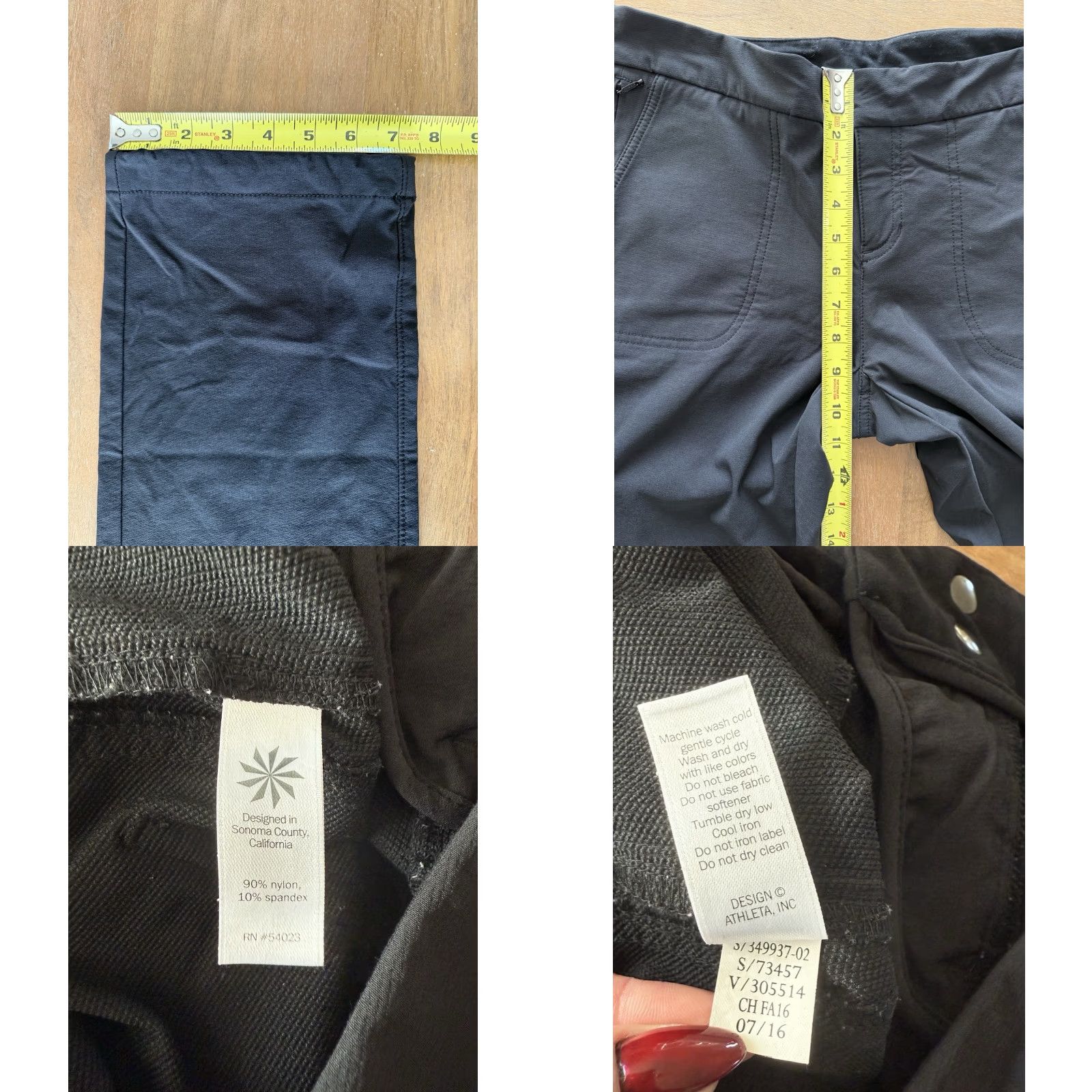 Athleta Athleta Pants Womens 10 Black Trekkie 2.0 Jogger Ripstop Gorpcore Hiking Trails Shoes? Size 32" / US 10 / IT 46 - 8 Thumbnail