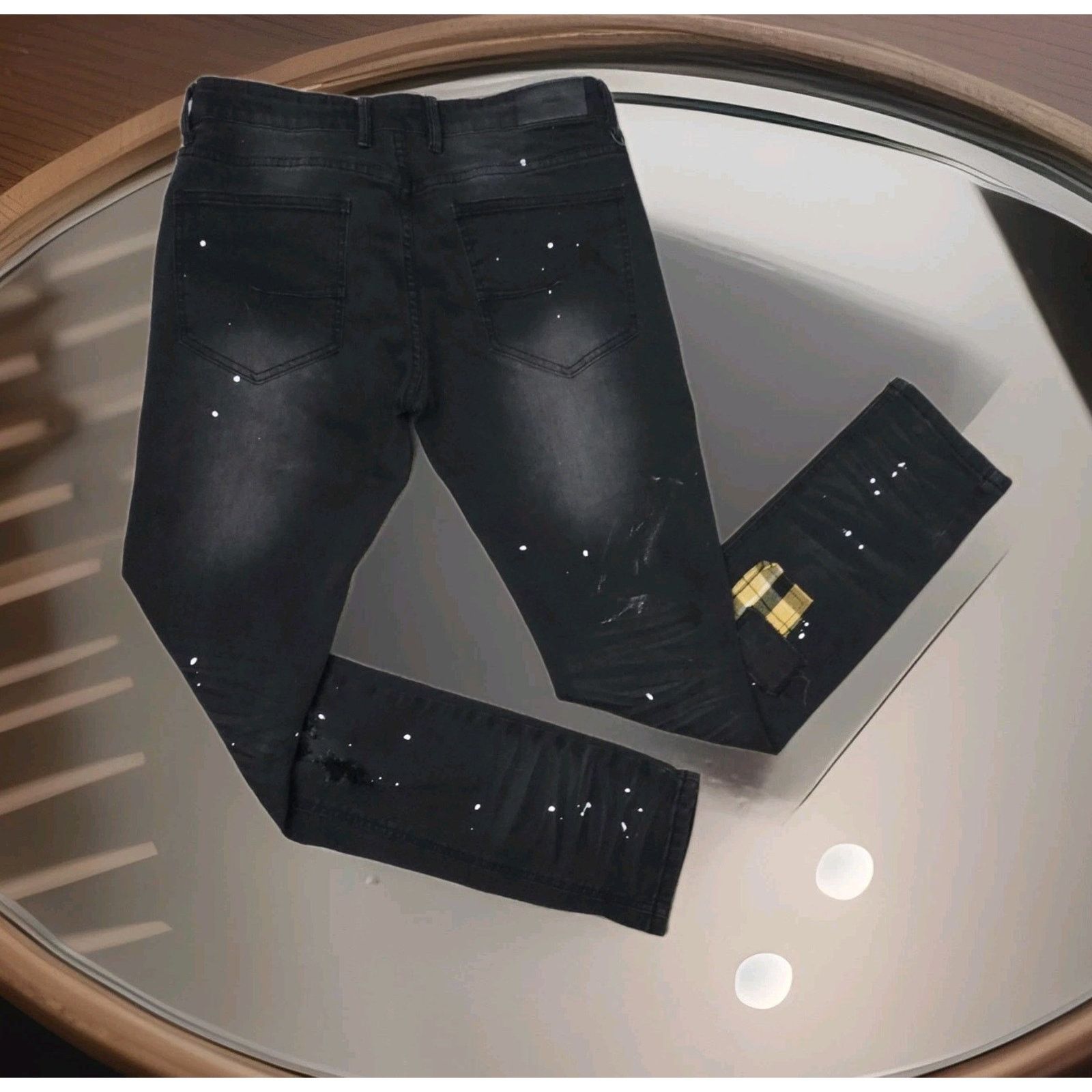 Other KDNK Skinny Jeans 30x30 Destroyed Repair Ripped Stitching Size US 30 / EU 46 - 5 Thumbnail