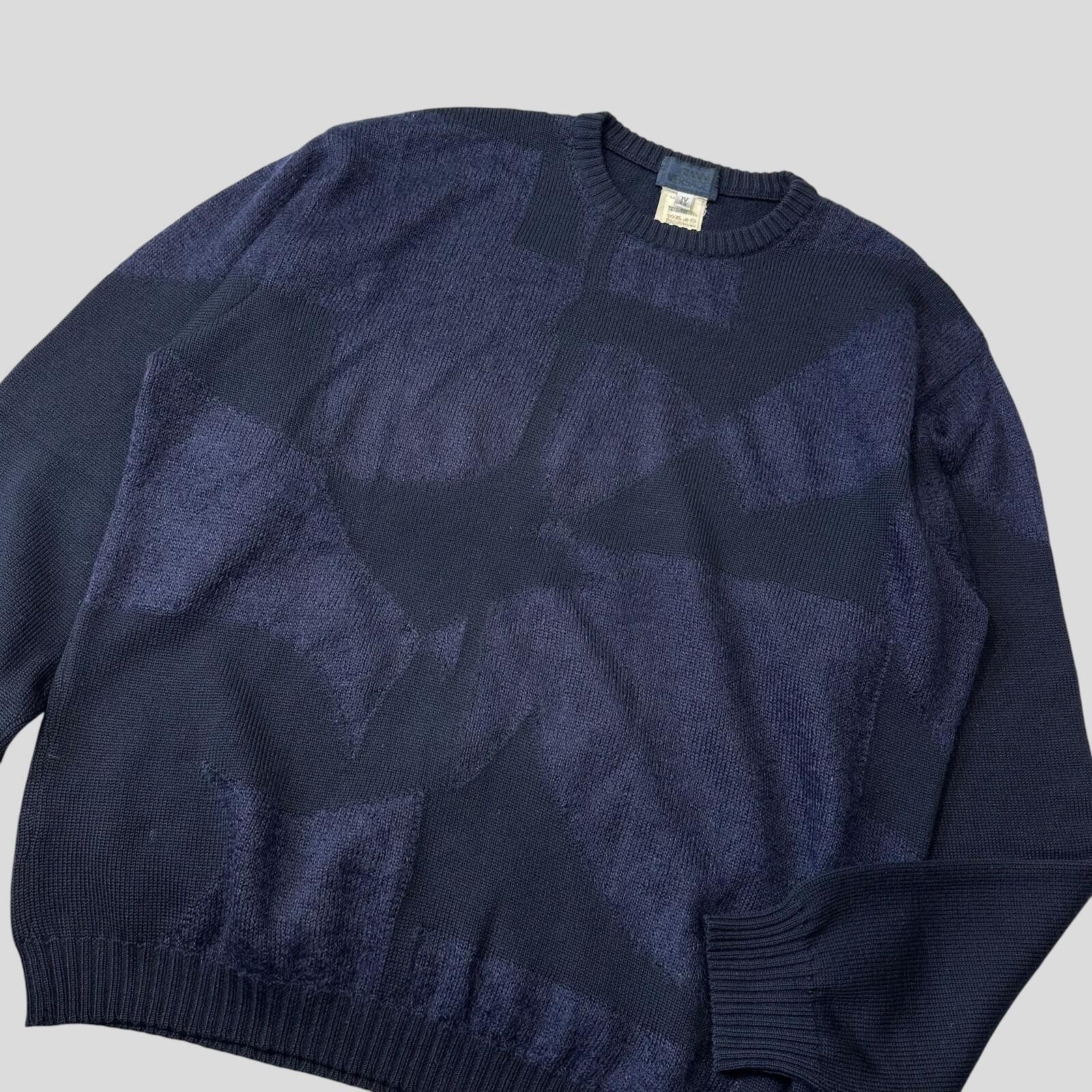 Versace Gianni Versace 90’s Mohair Wool Abstract Knit Jumper - IT50 Size US M / EU 48-50 / 2 - 2 Thumbnail