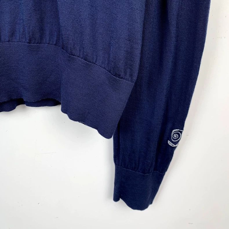Dior Dior Dark blue logo poker printed wool knitted sweater 2501 Size US XL / EU 56 / 4 - 5 Thumbnail
