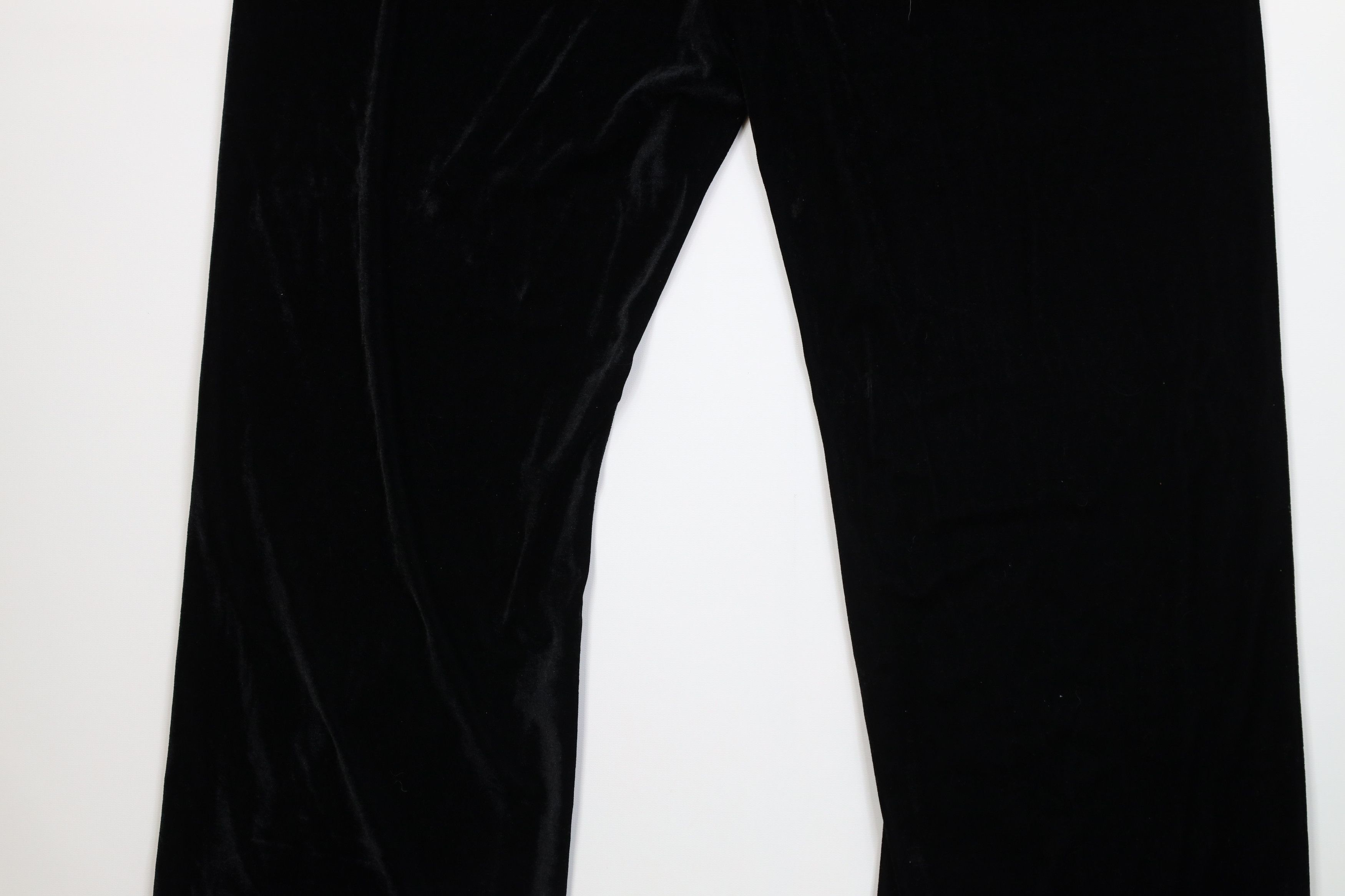 Vintage Deadstock Vintage 90s Y2K Babydoll Wide Leg Pants Black Size 36" / US 14 / IT 50 - 11 Thumbnail